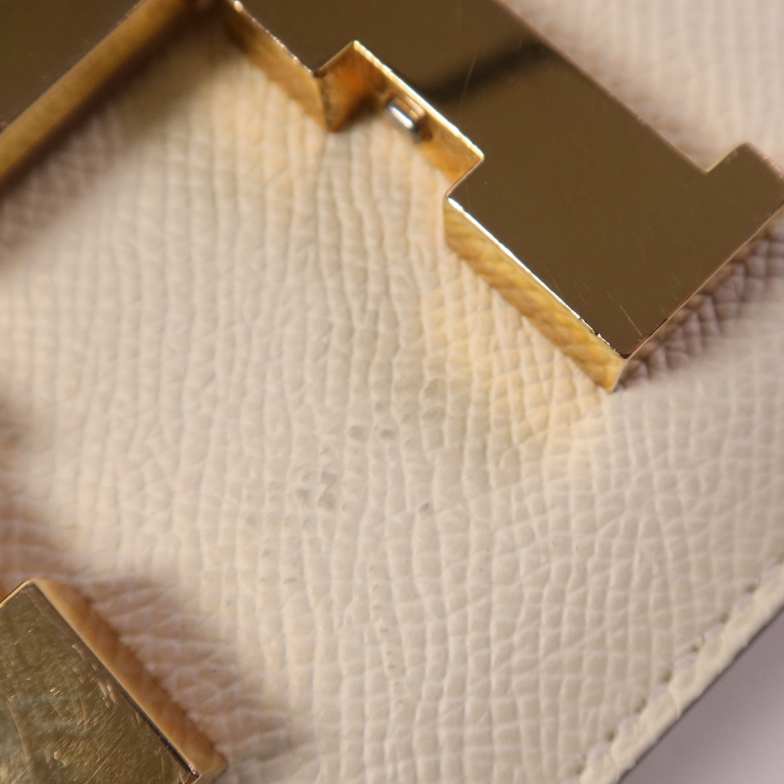 HERMES Epsom皮革Constance Mini金扣肩背袋Nata