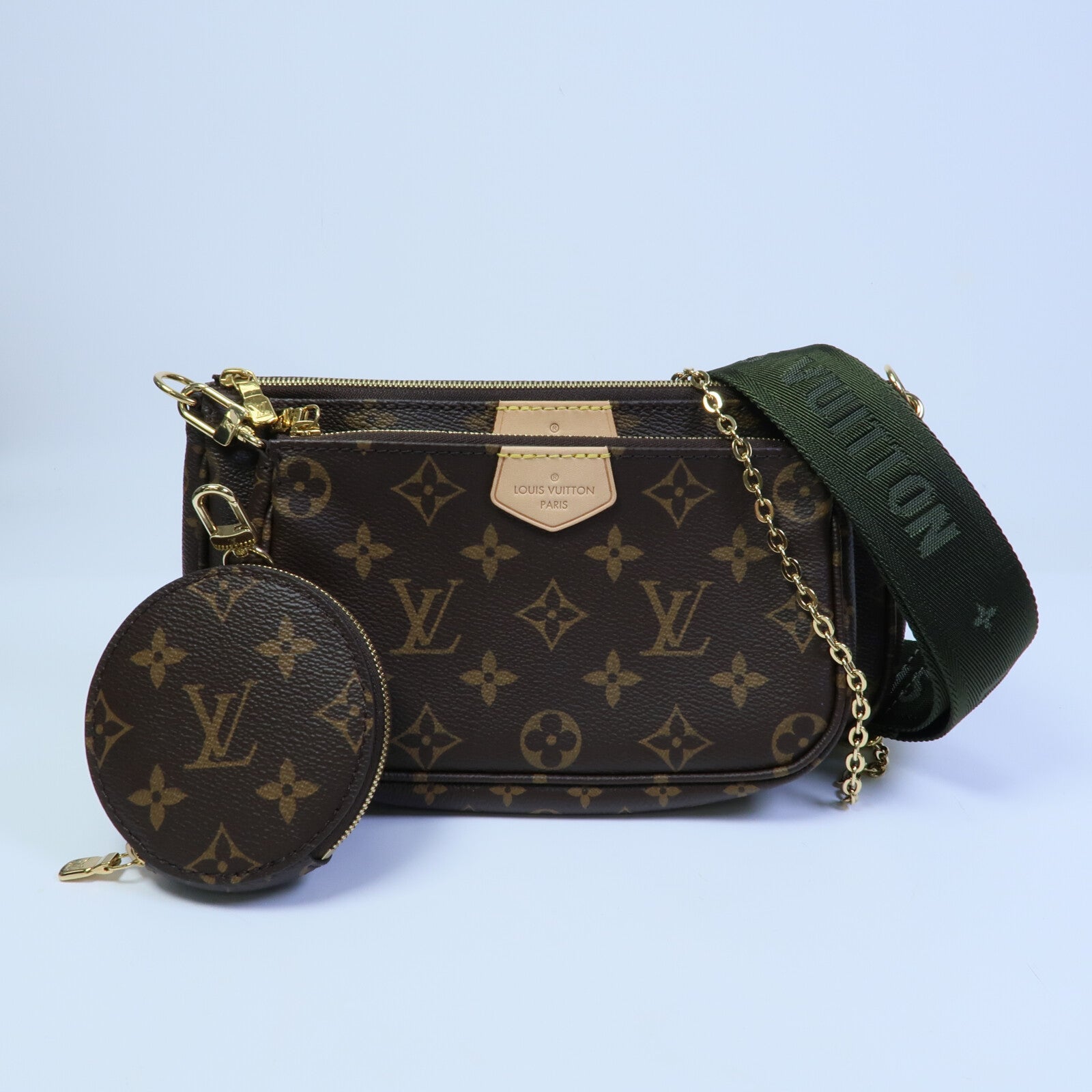 LOUIS VUITTON Monogram Multi Pochette Accessoires手挽肩背兩用袋