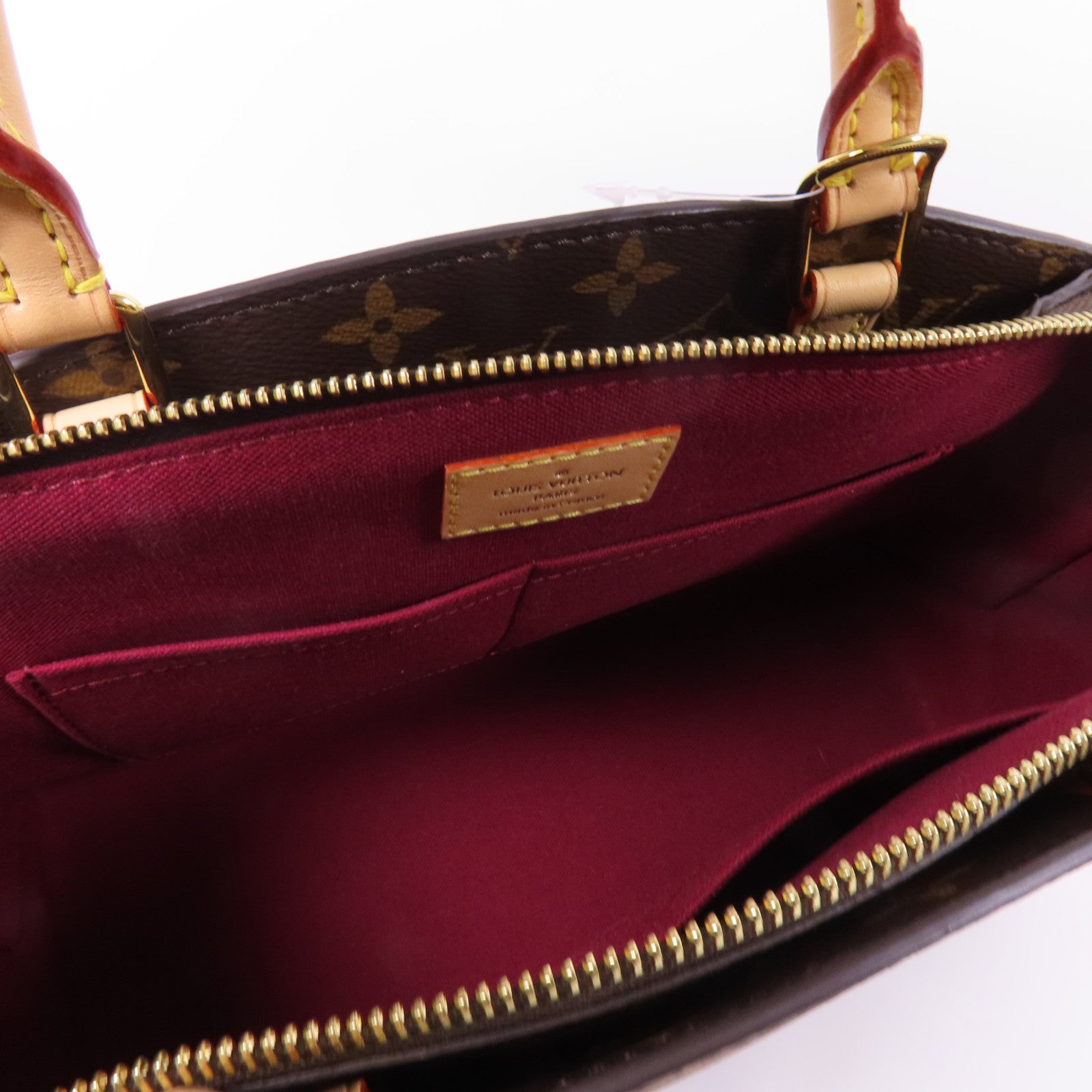 LOUIS VUITTON Monogram Petit Palais金扣手挽肩背兩用袋棕色