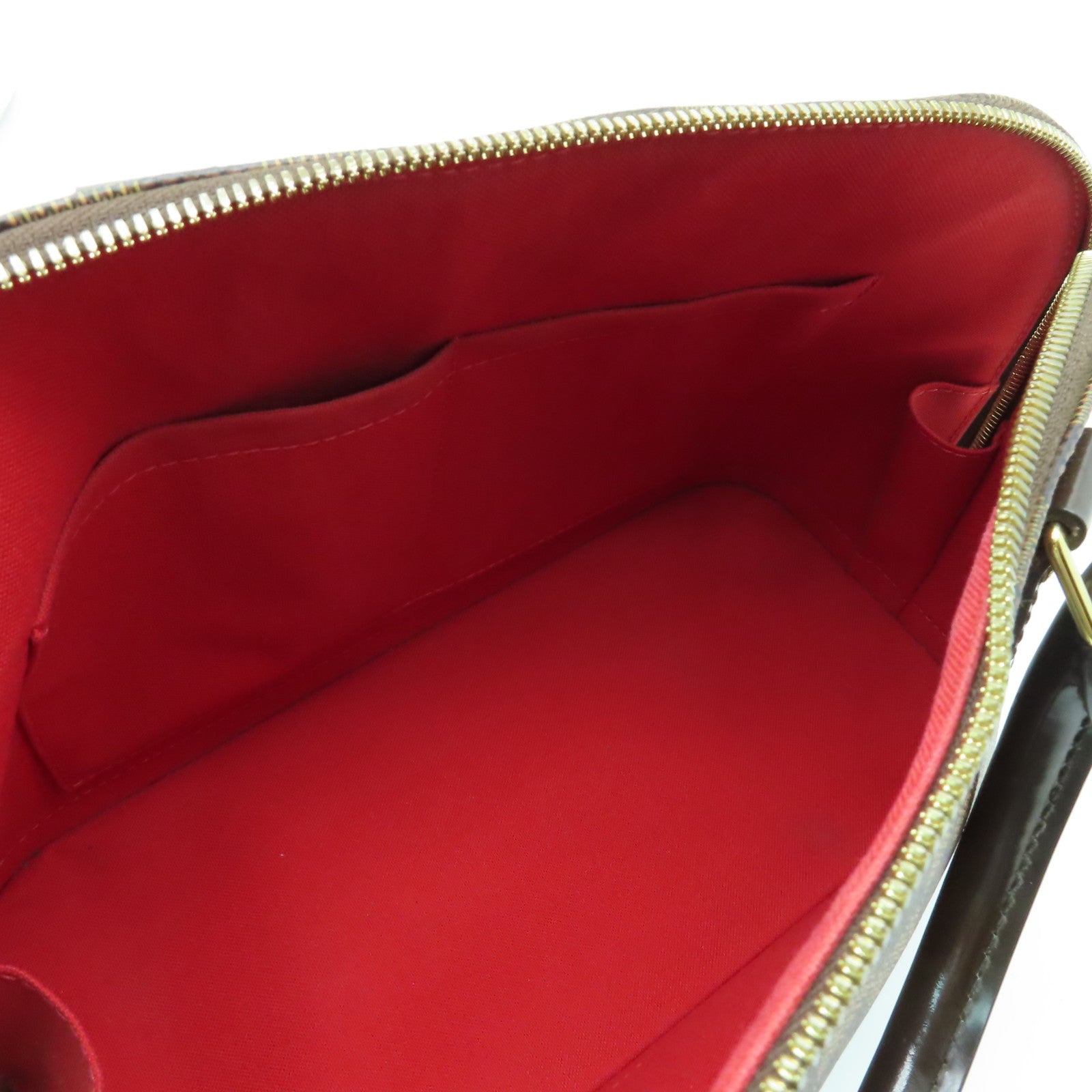 LOUIS VUITTON 【清倉大減價】Damier Alma PM金扣手挽袋啡色