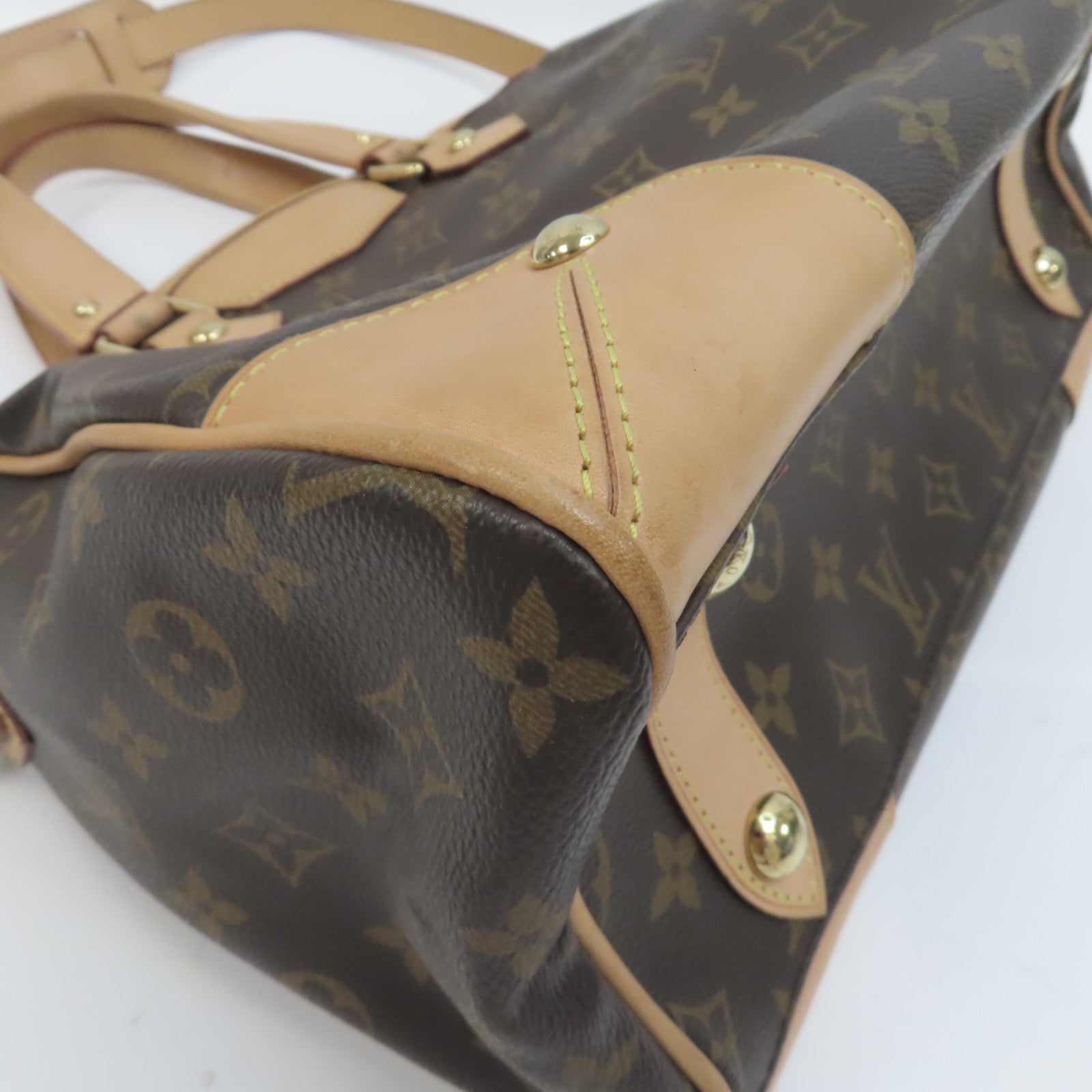 LOUIS VUITTON Monogram Retiro PM金扣手挽肩背兩用袋啡色