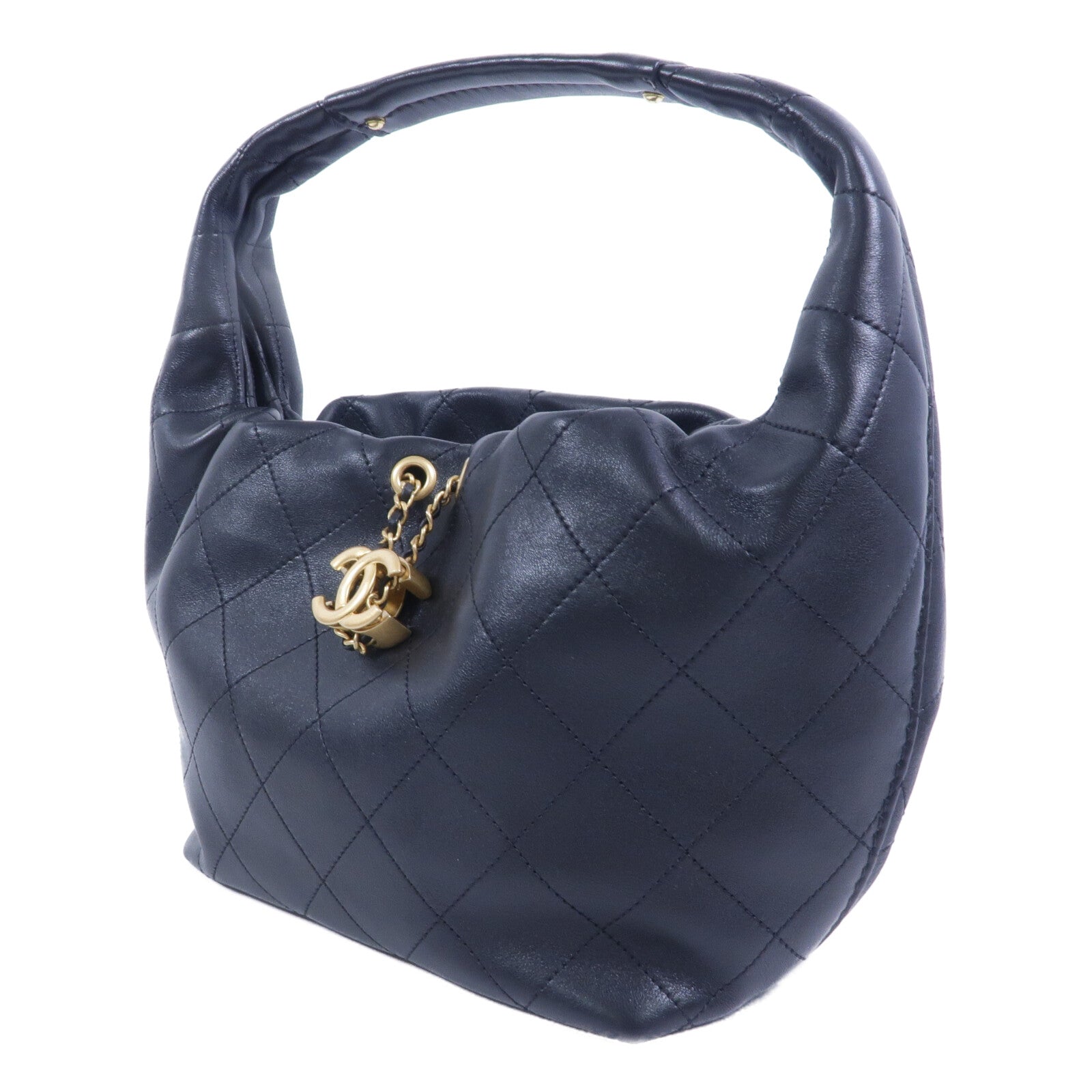 CHANEL 牛皮皮革Hobo Small手挽袋