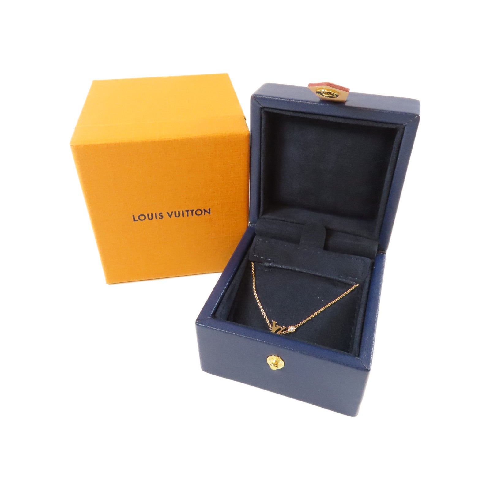 LOUIS VUITTON **【激減優惠】18K玫瑰金Idyiie Blossom0.03ct鑽石項鍊#38cm