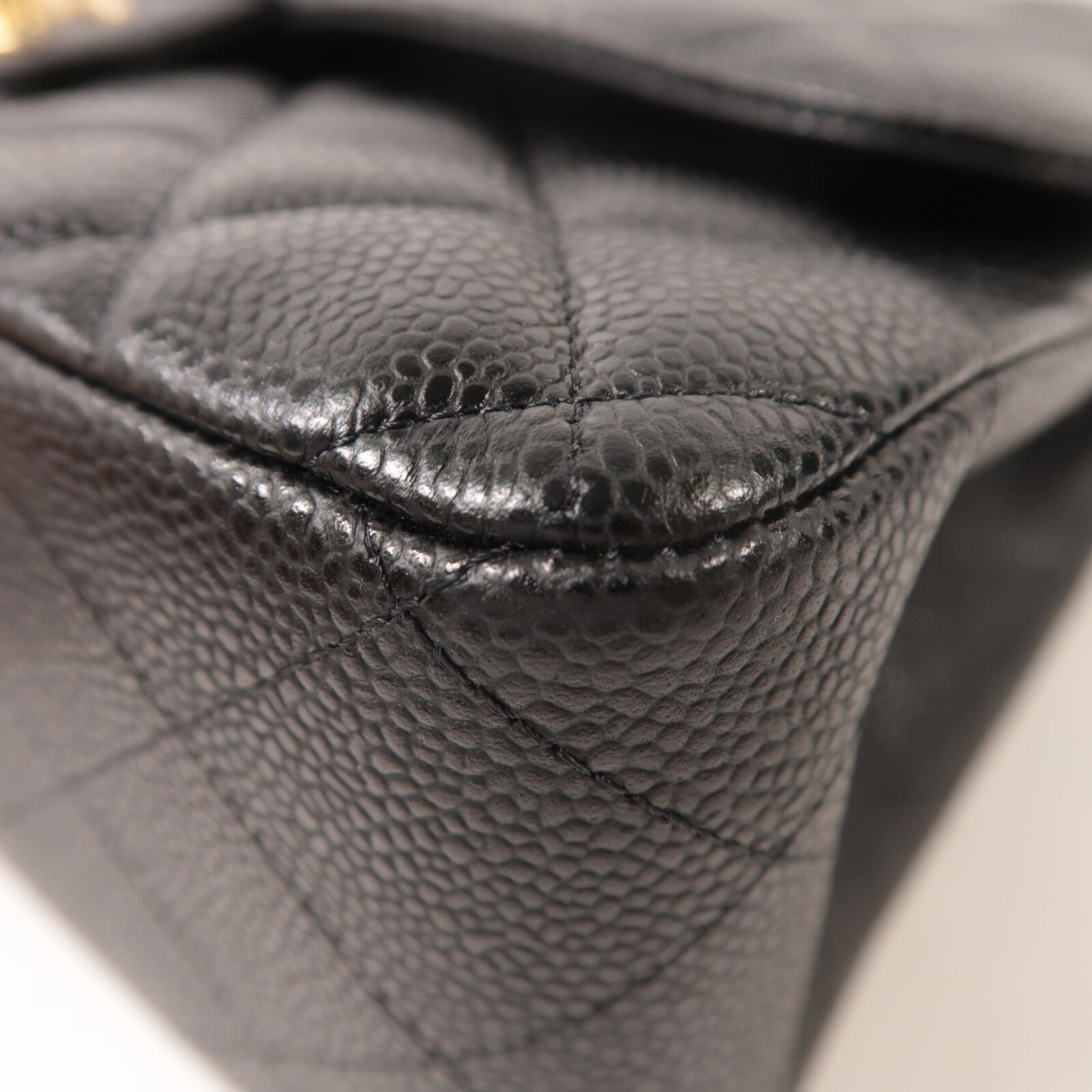 CHANEL 牛皮皮革Large Classic鏈帶肩背袋