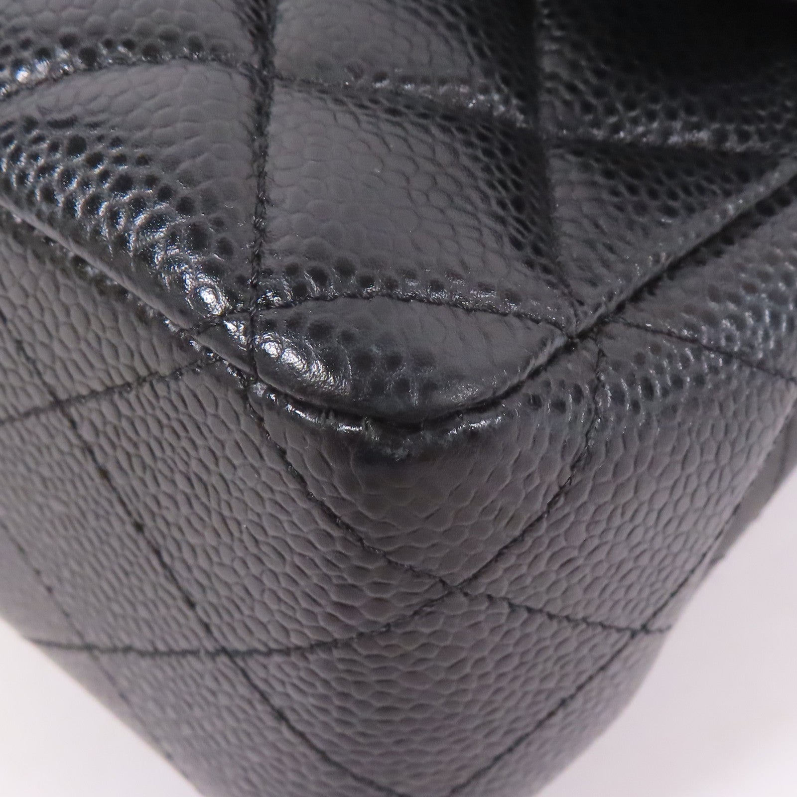 CHANEL 牛皮皮革Classic 25銀扣鏈帶肩背袋