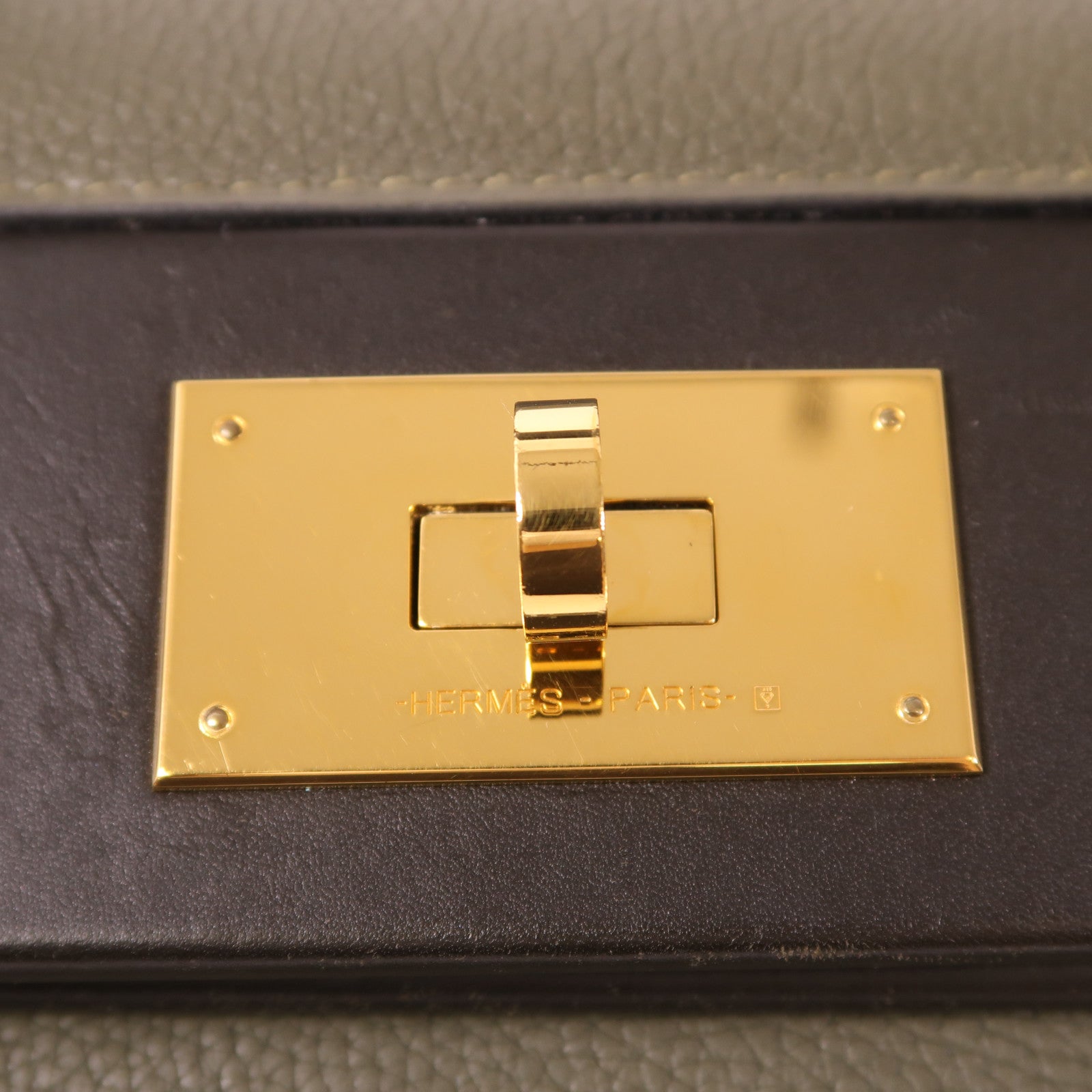 HERMES Clemence皮革24/24 29cm金扣手挽肩背兩用袋