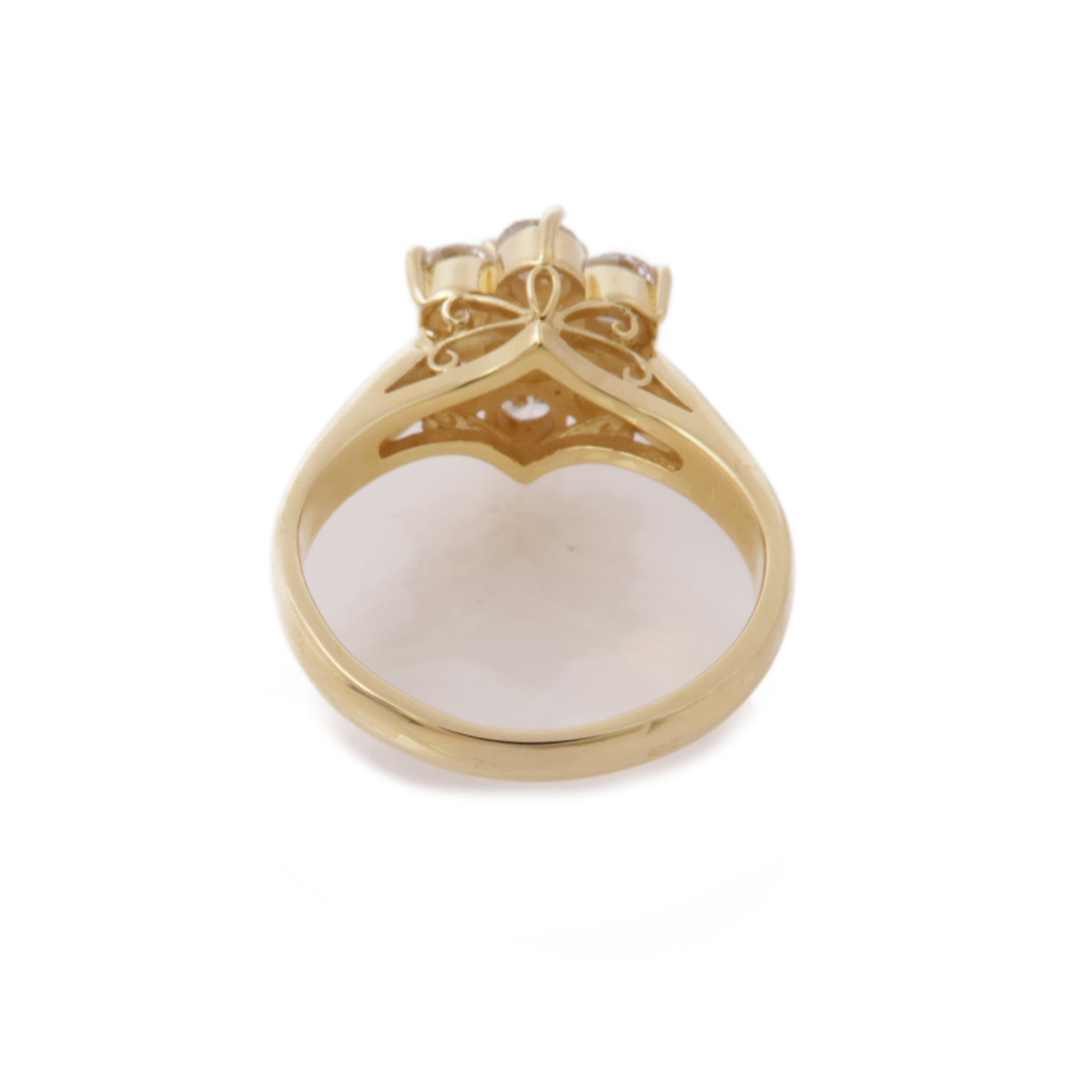 JEWELRY 【激減優惠】18K黃金Diamond Ring鑽石戒指US#4.5