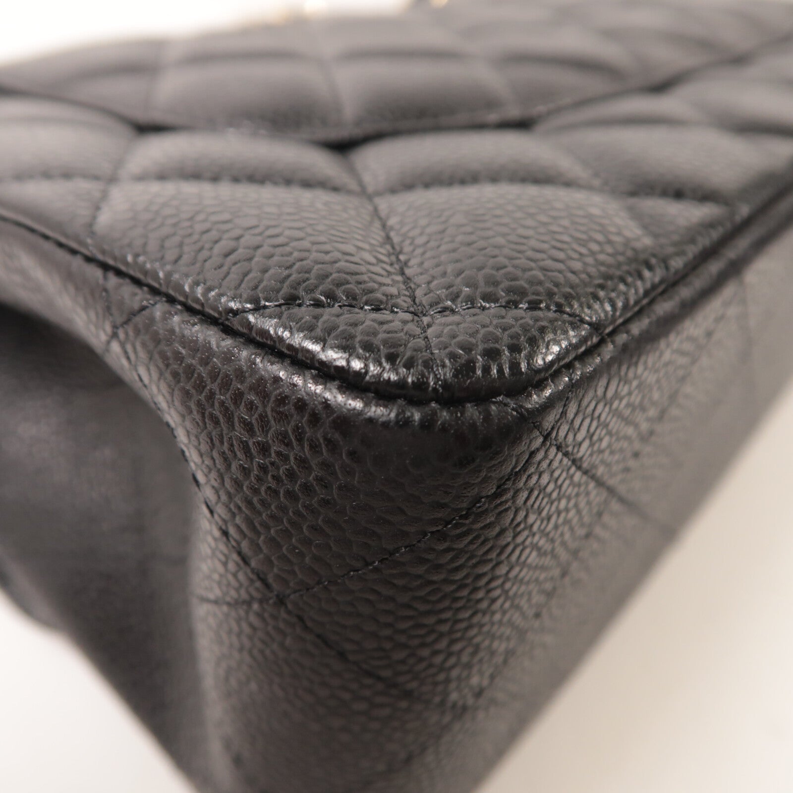 CHANEL 牛皮皮革Large Classic鏈帶肩背袋
