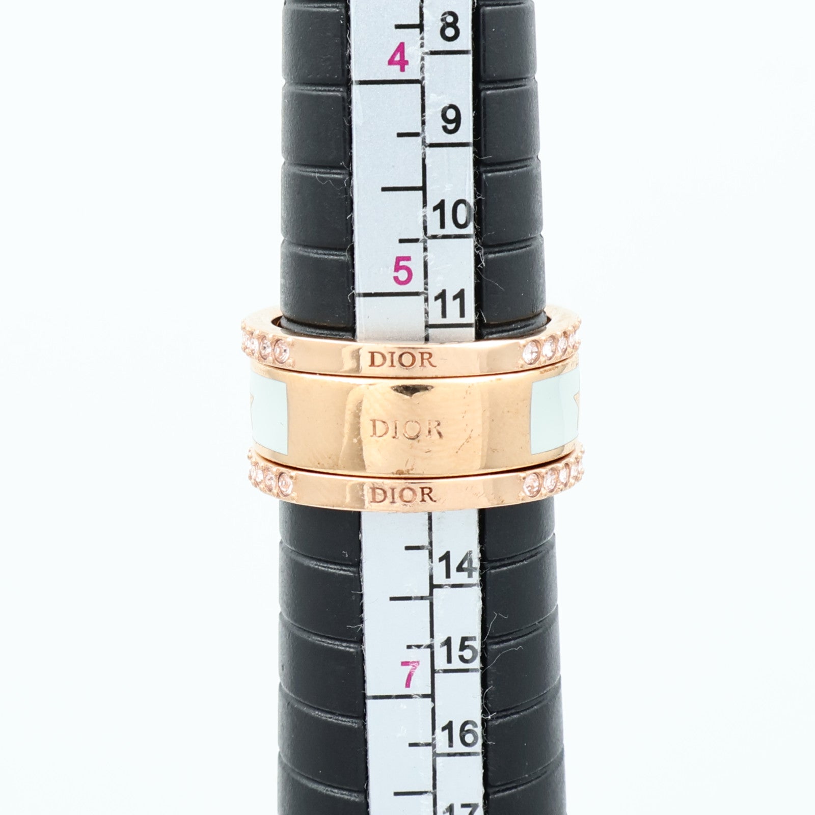 Dior 金屬Triple Ring戒指US#5.75