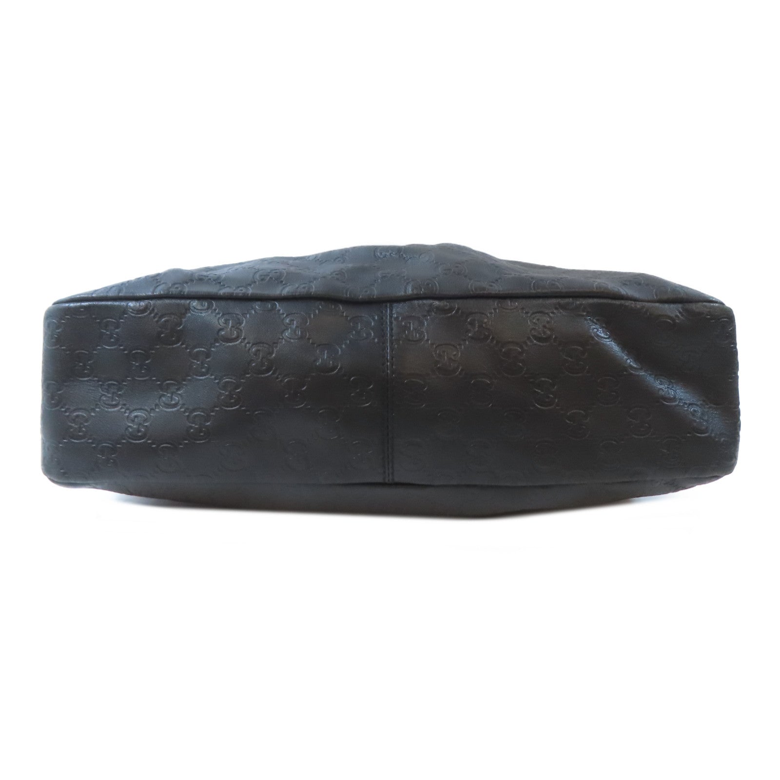 GUCCI 牛皮皮革Horsebit Hobo Bag金扣肩背袋黑色