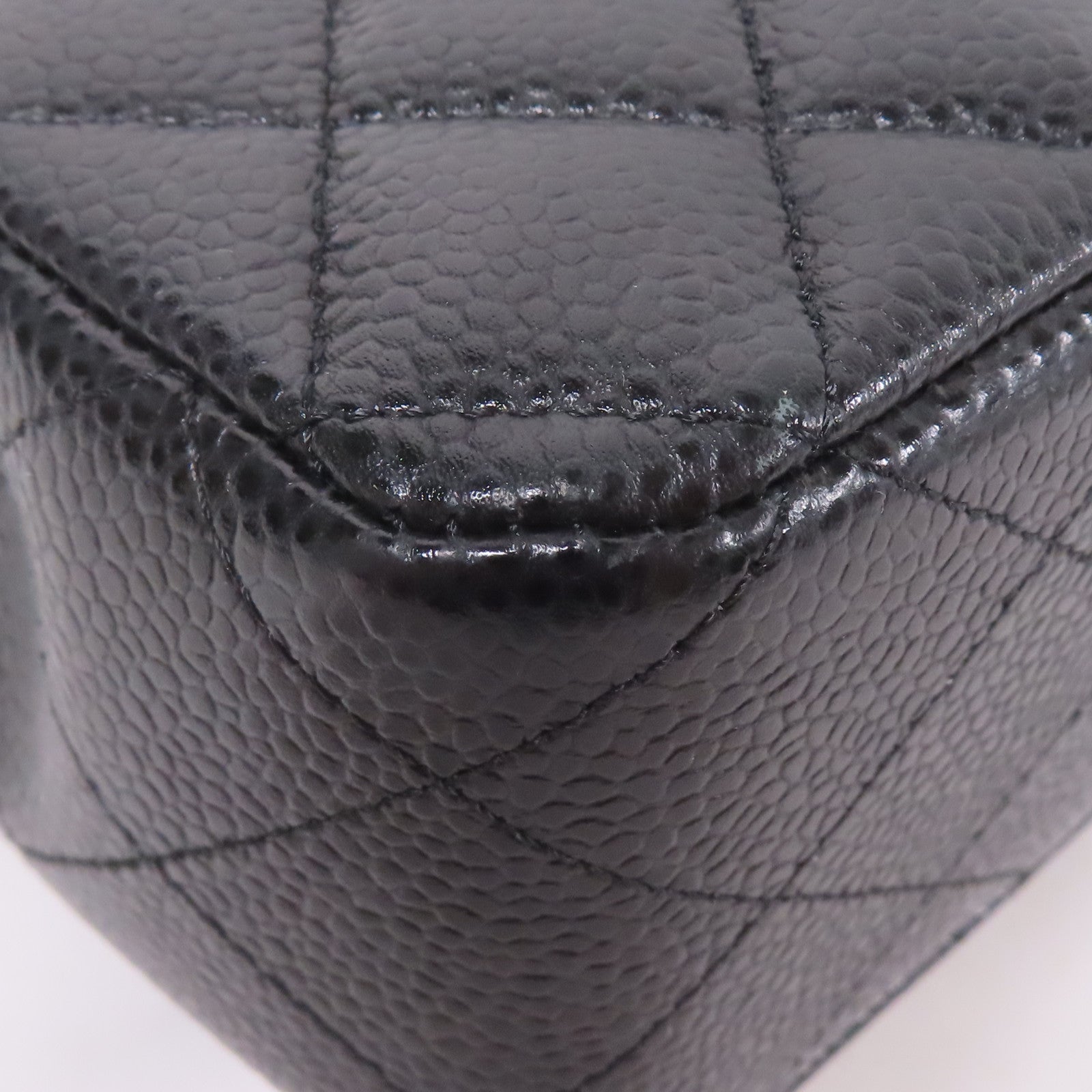 CHANEL 牛皮皮革Classic 25銀扣鏈帶肩背袋