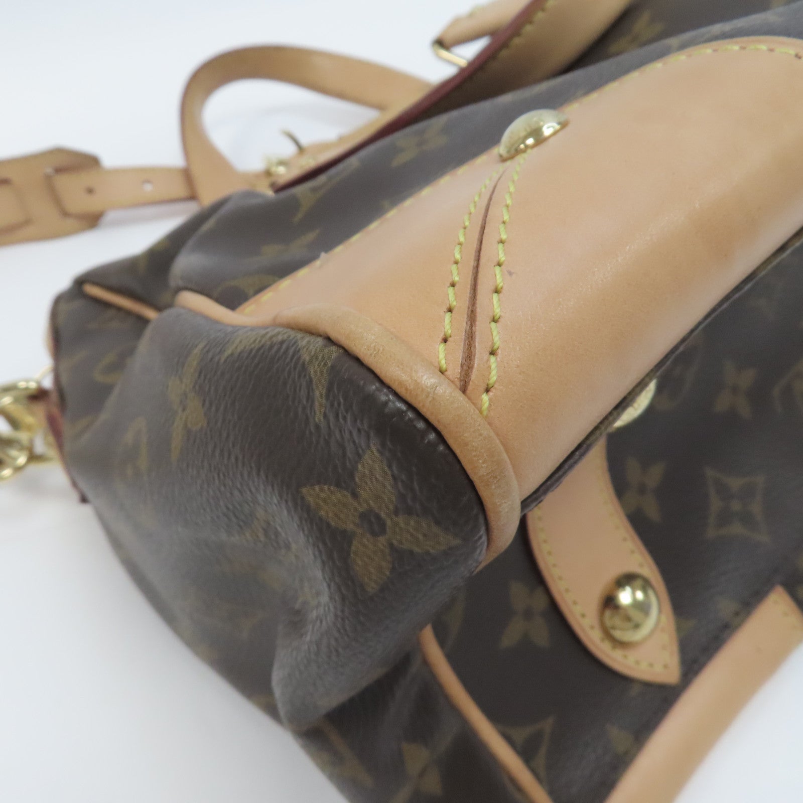 LOUIS VUITTON Monogram Retiro PM金扣手挽肩背兩用袋啡色