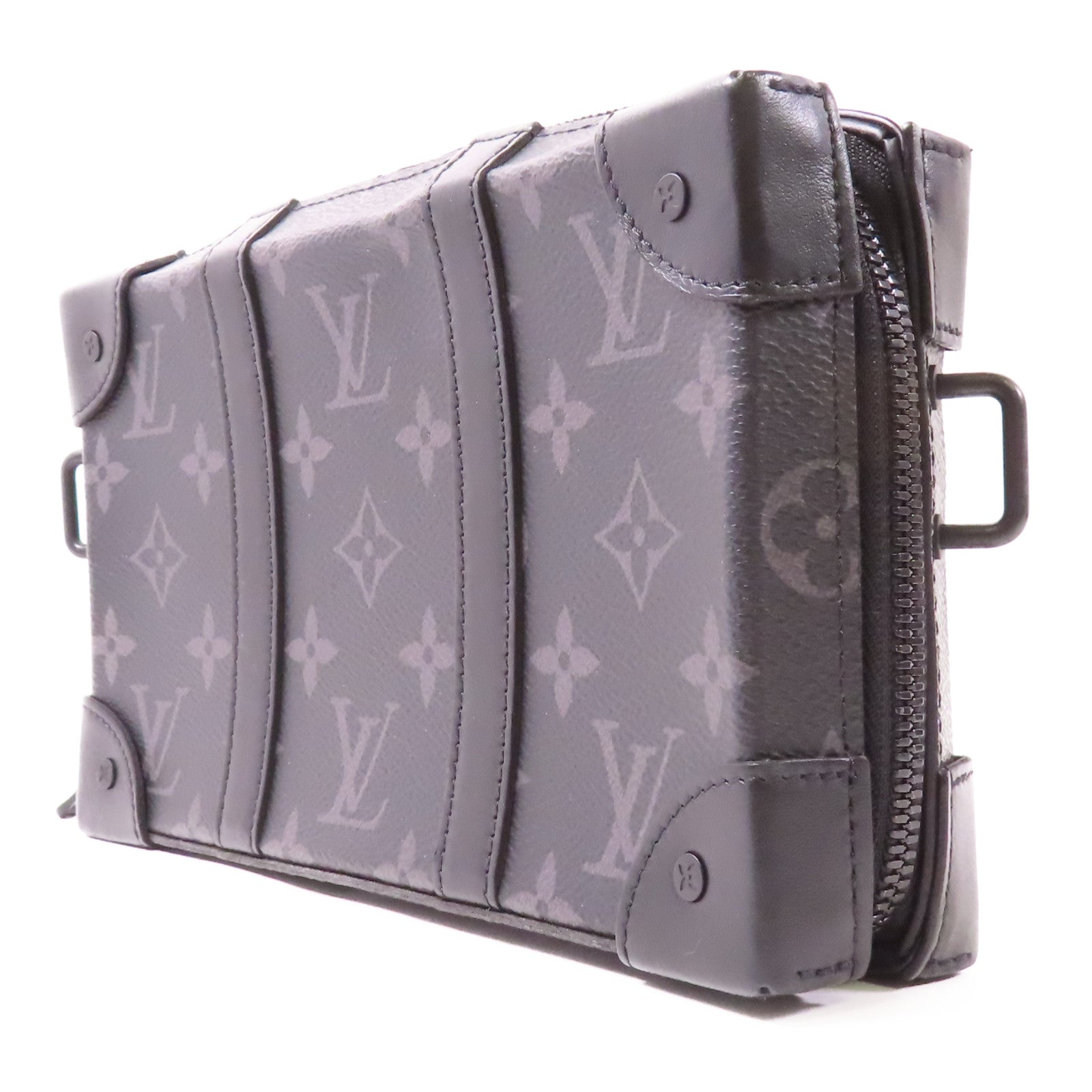 LOUIS VUITTON Monogram Eclipse Soft Trunk Wallet肩背袋
