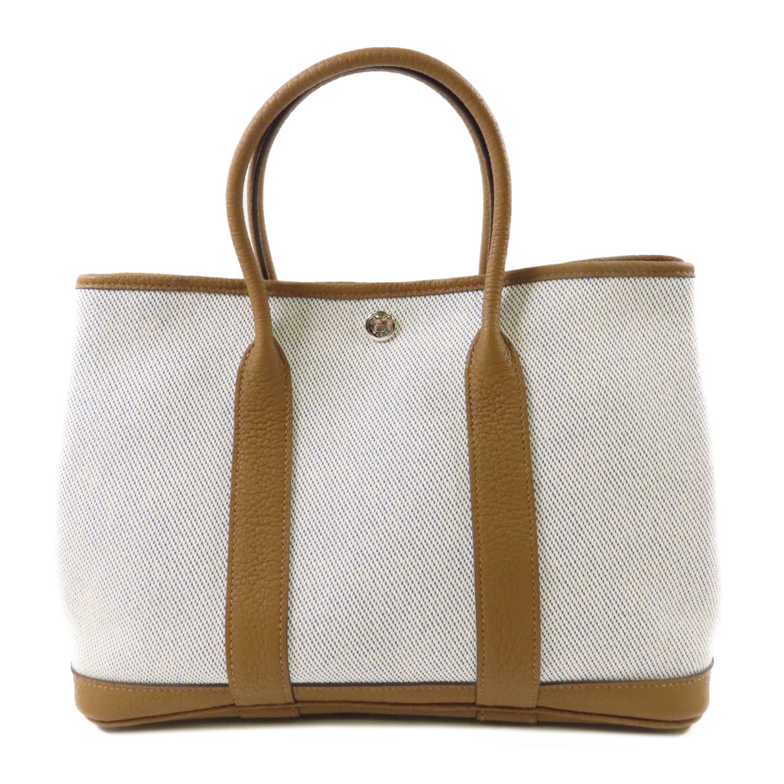 HERMES 帆布Garden Party TPM手挽袋Alezan