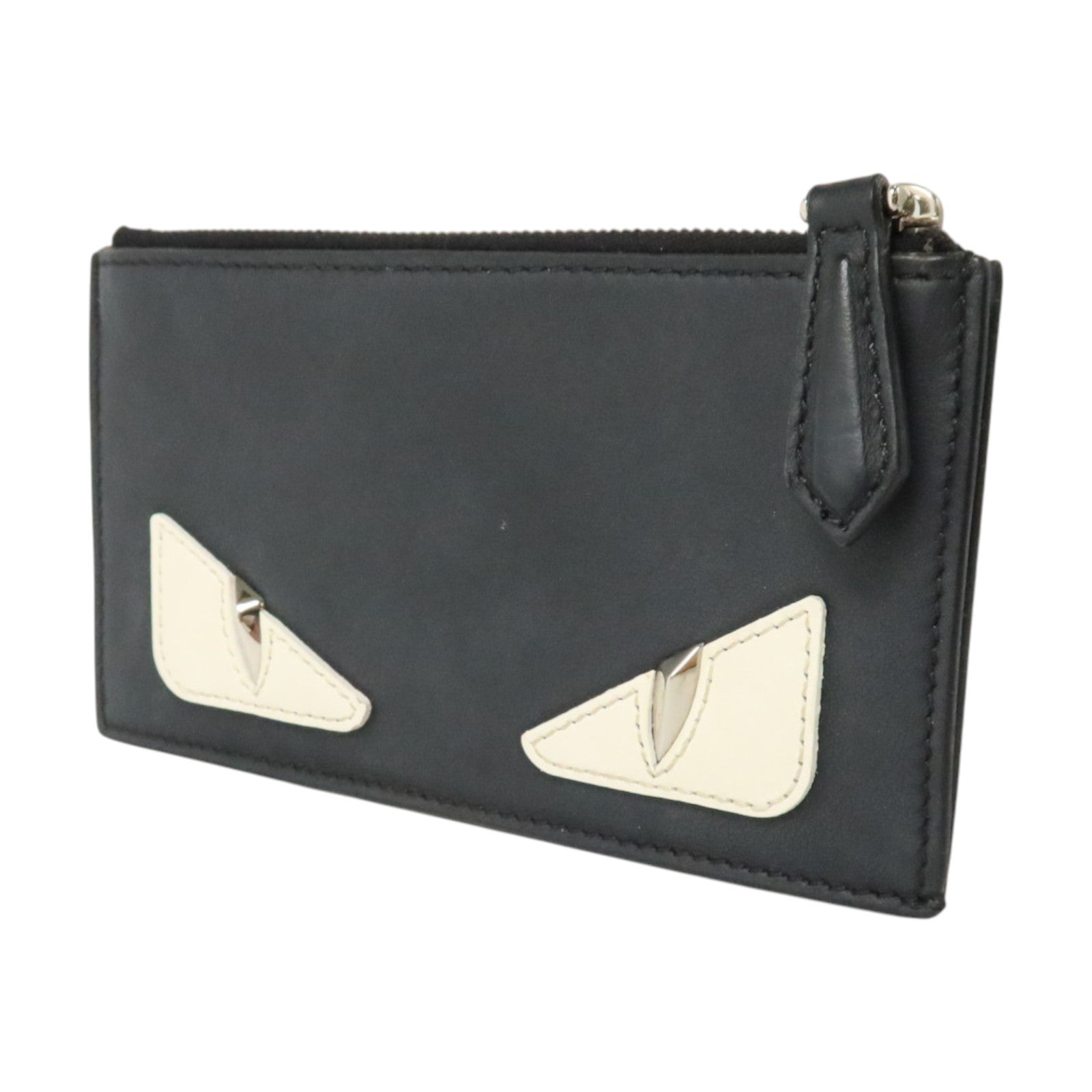 FENDI 牛皮皮革Card Holder銀扣卡片套