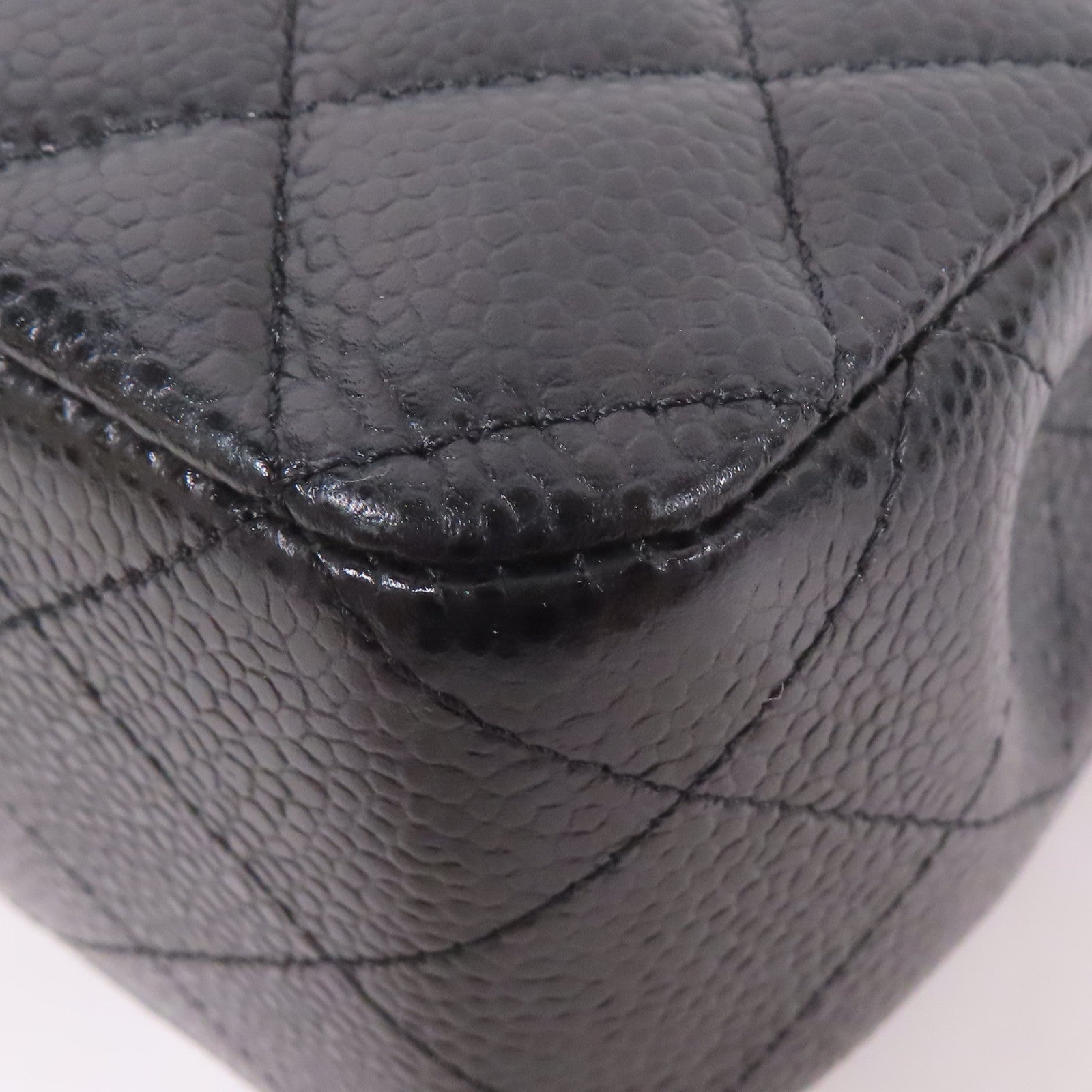 CHANEL 【激減優惠】牛皮皮革Classic 25銀扣鏈帶肩背袋