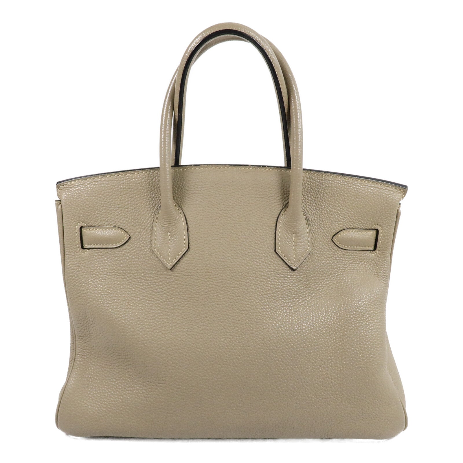 HERMES Togo皮革Birkin 30手挽袋Gris Tourterelle