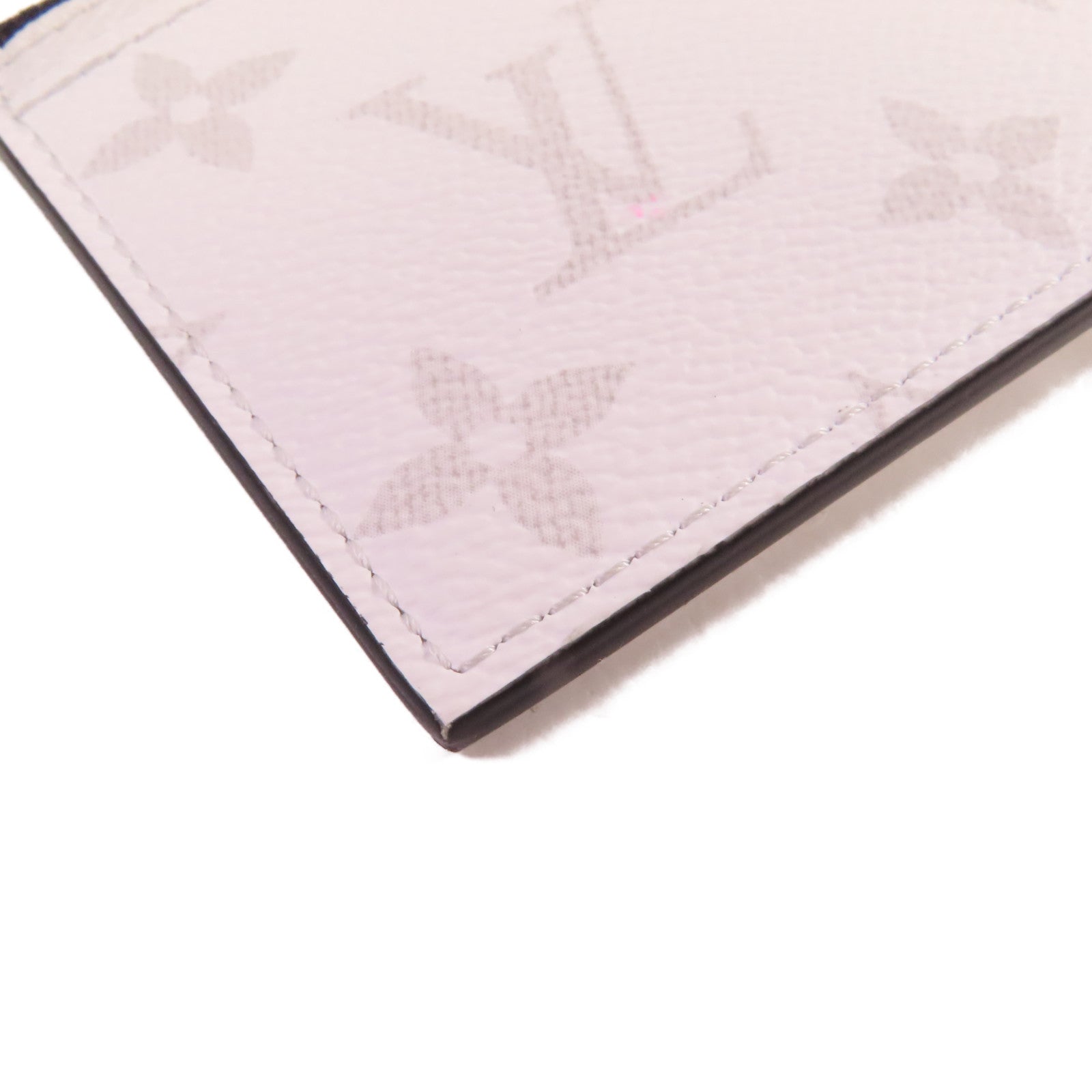 LOUIS VUITTON Taigarama Coin Card Holder銀扣卡片套白色