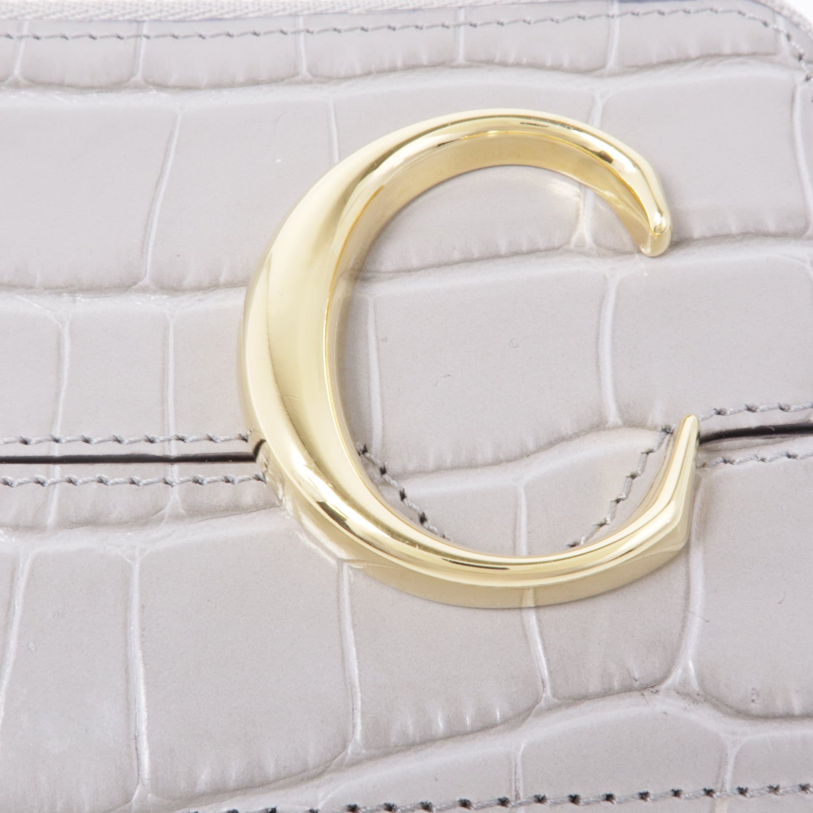 Chloe 牛皮皮革Card Case金扣卡片套