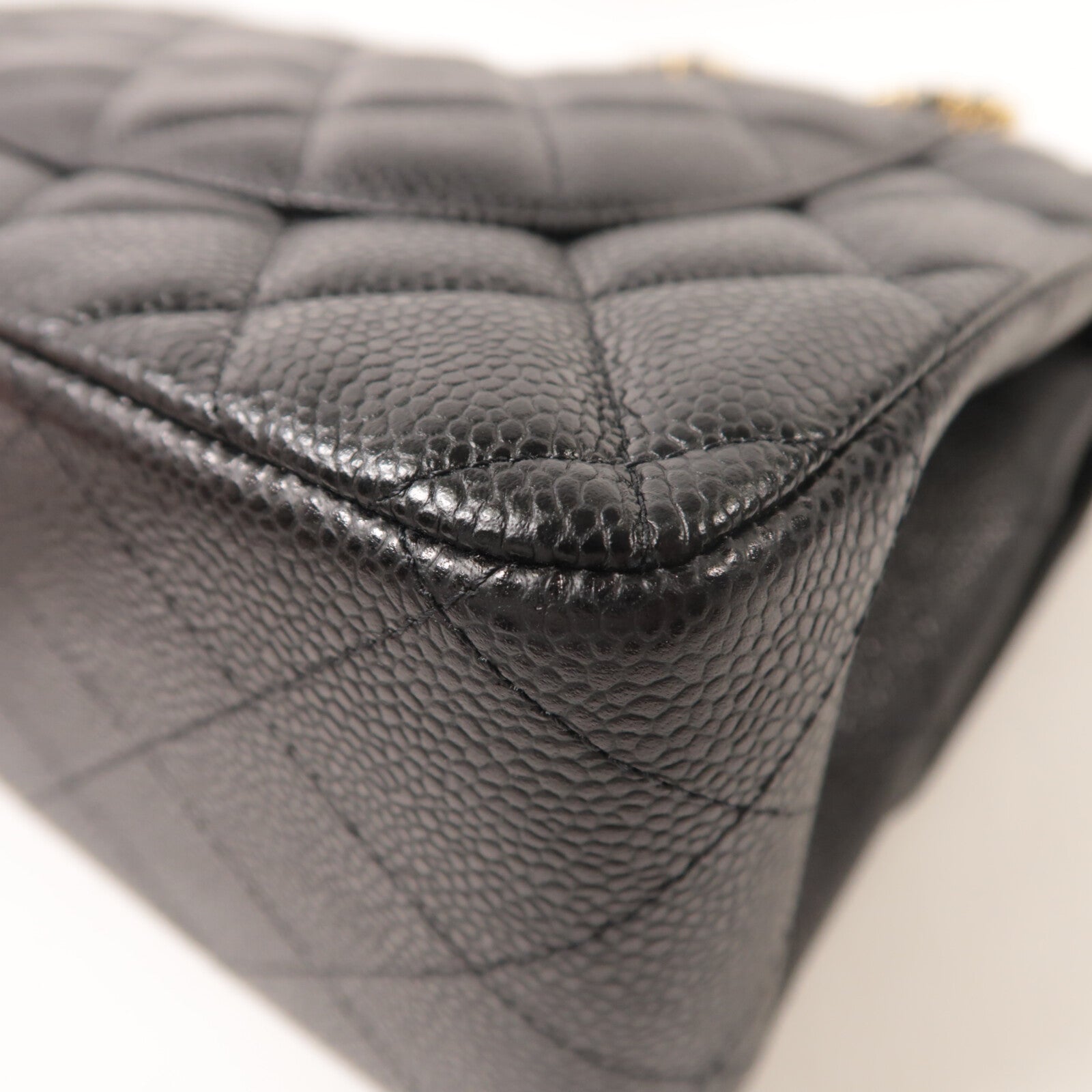 CHANEL 牛皮皮革Large Classic鏈帶肩背袋