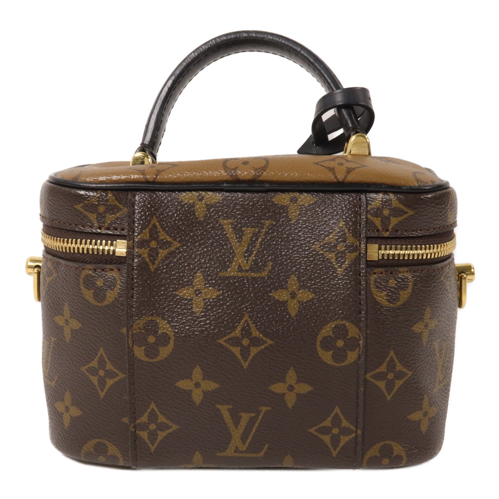 LOUIS VUITTON Monogram Reverse Vanity PM鏈帶手挽肩背兩用袋