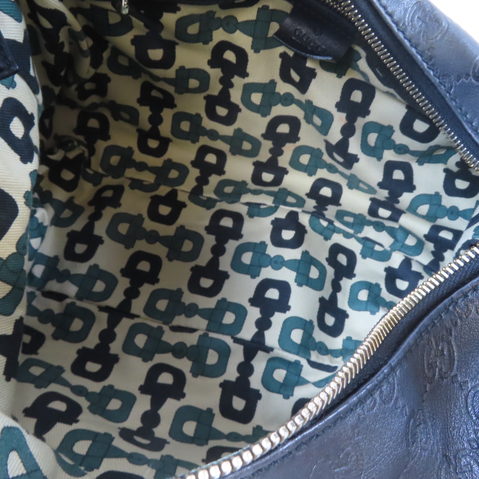 GUCCI 牛皮皮革Horsebit Hobo Bag金扣肩背袋黑色