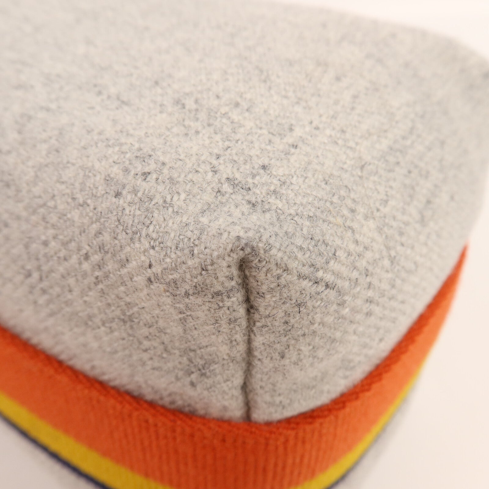 HERMES 羊毛Bride A Brac Case銀扣手挽袋