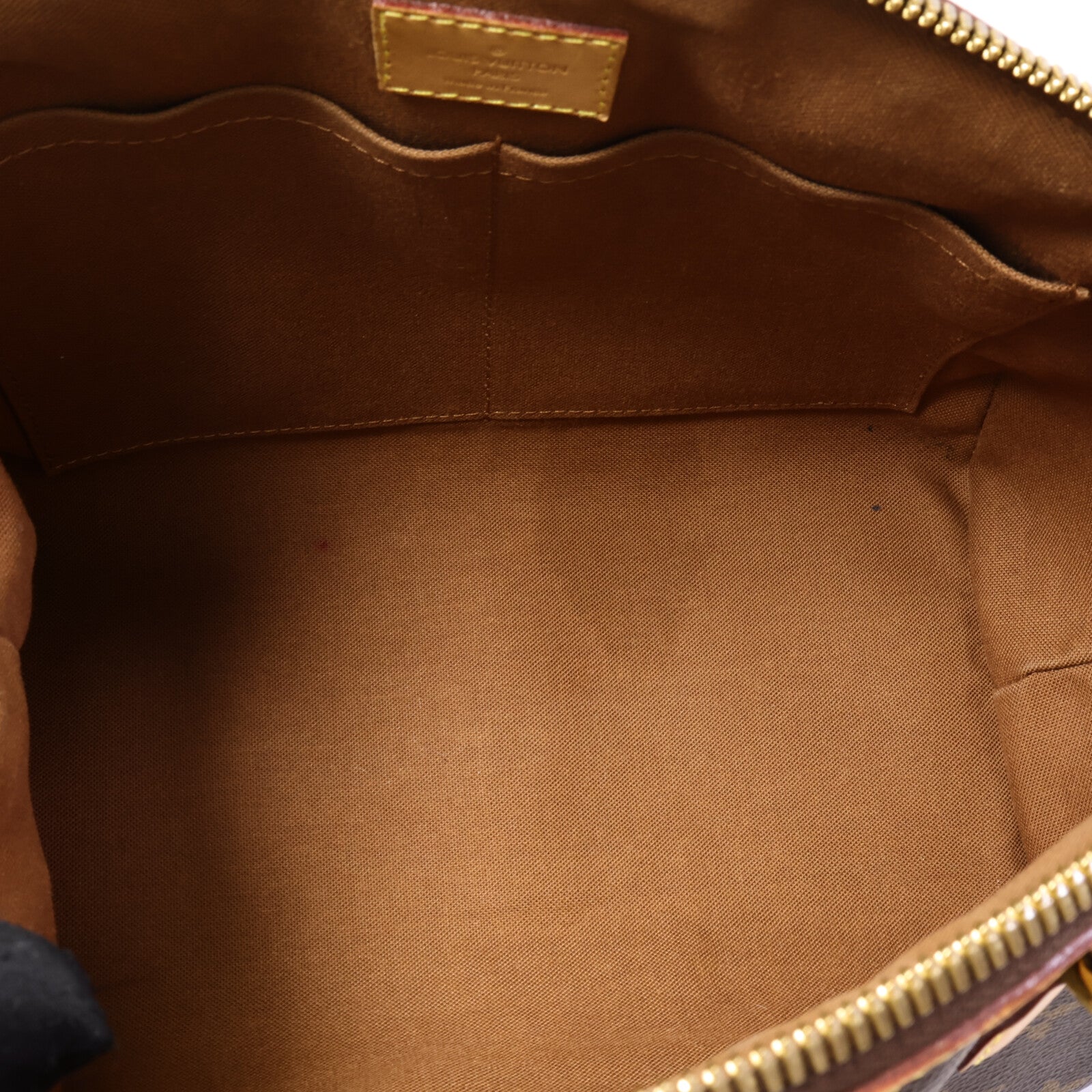 LOUIS VUITTON Monogram Tivoli PM金扣手挽袋棕色