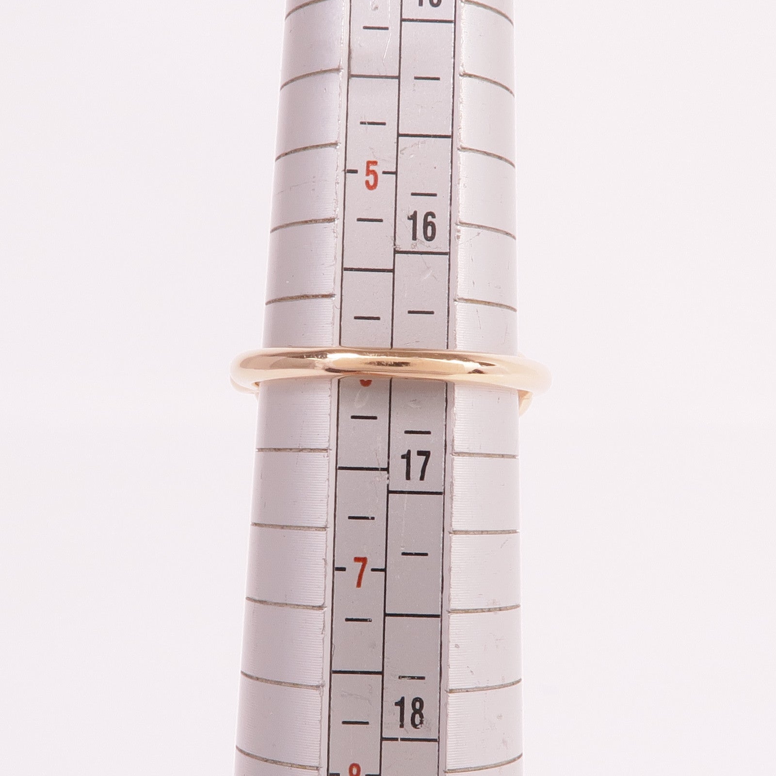 HERMES 18K玫瑰金Chandra Ring珍珠/鑽石戒指Hermes#52/US#6