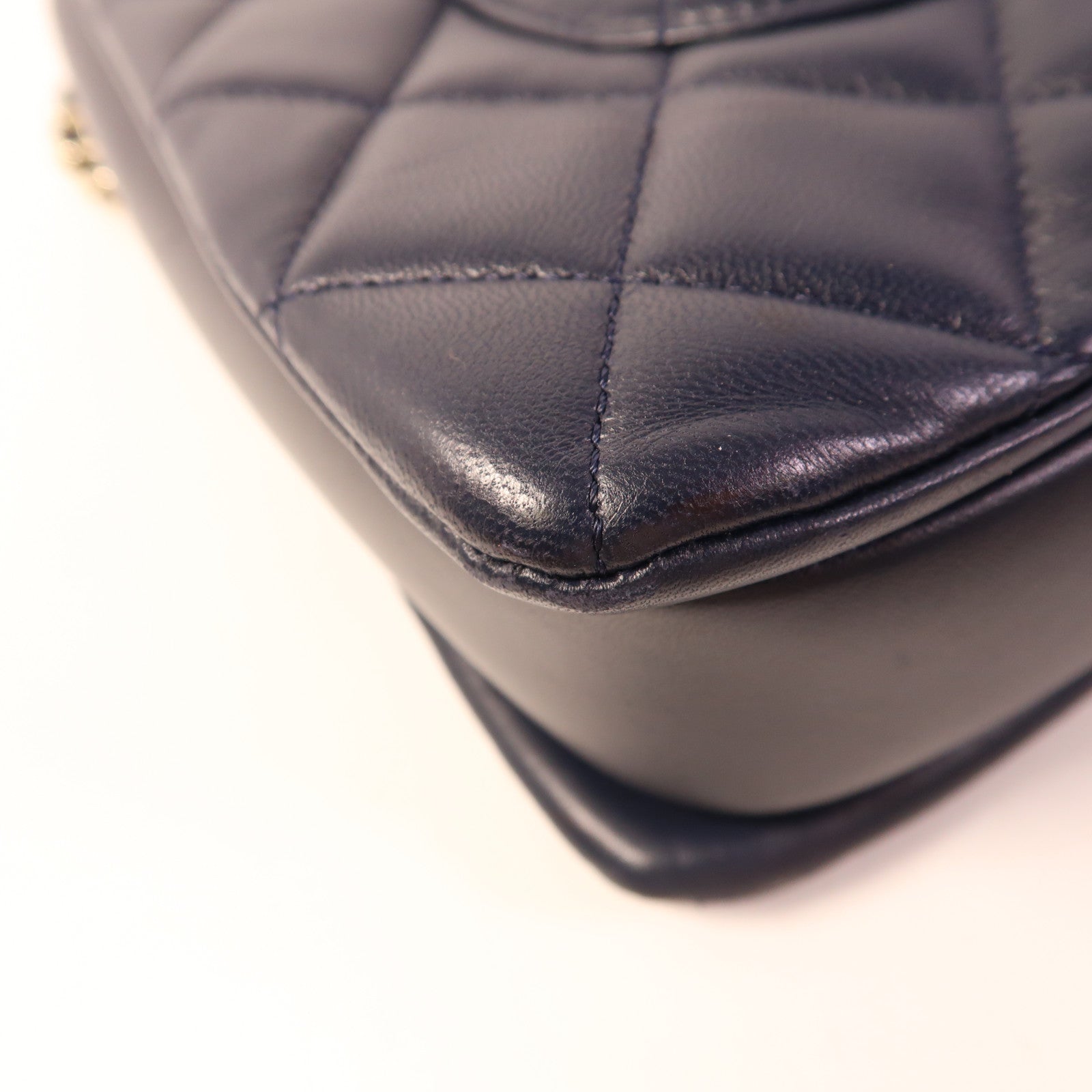 CHANEL 羊皮皮革Large Trendy CC Bag金扣鏈帶手挽肩背兩用袋