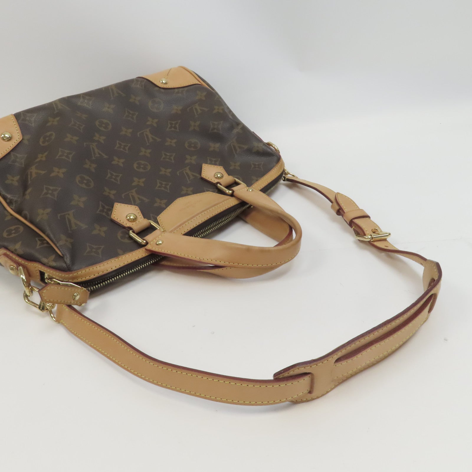 LOUIS VUITTON Monogram Retiro PM金扣手挽肩背兩用袋啡色