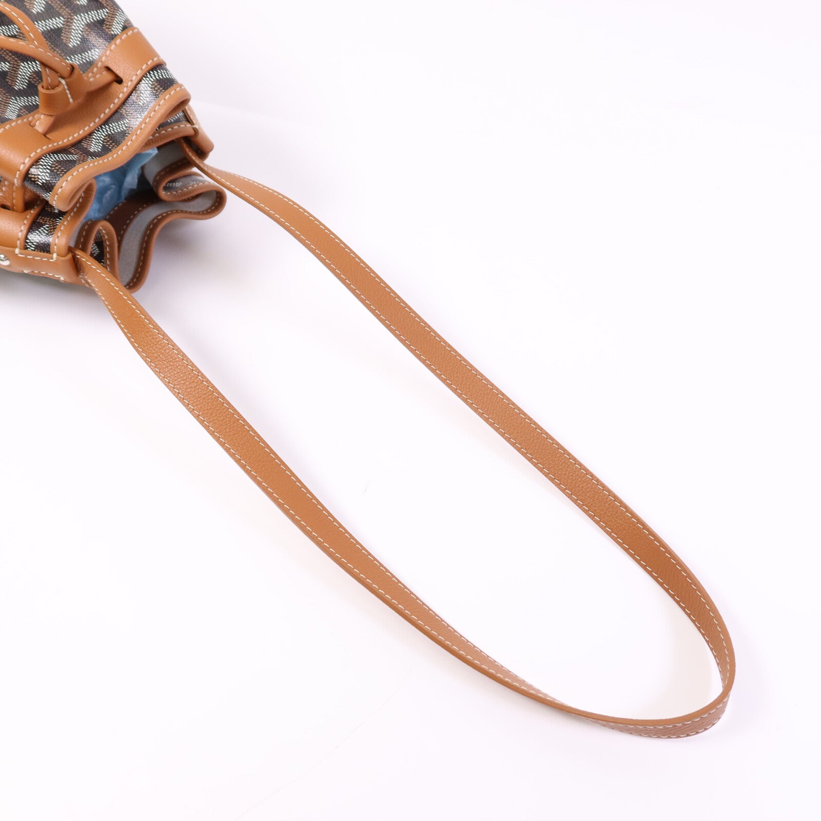 GOYARD 塗層帆布Petit Flot Bucket銀扣肩背袋