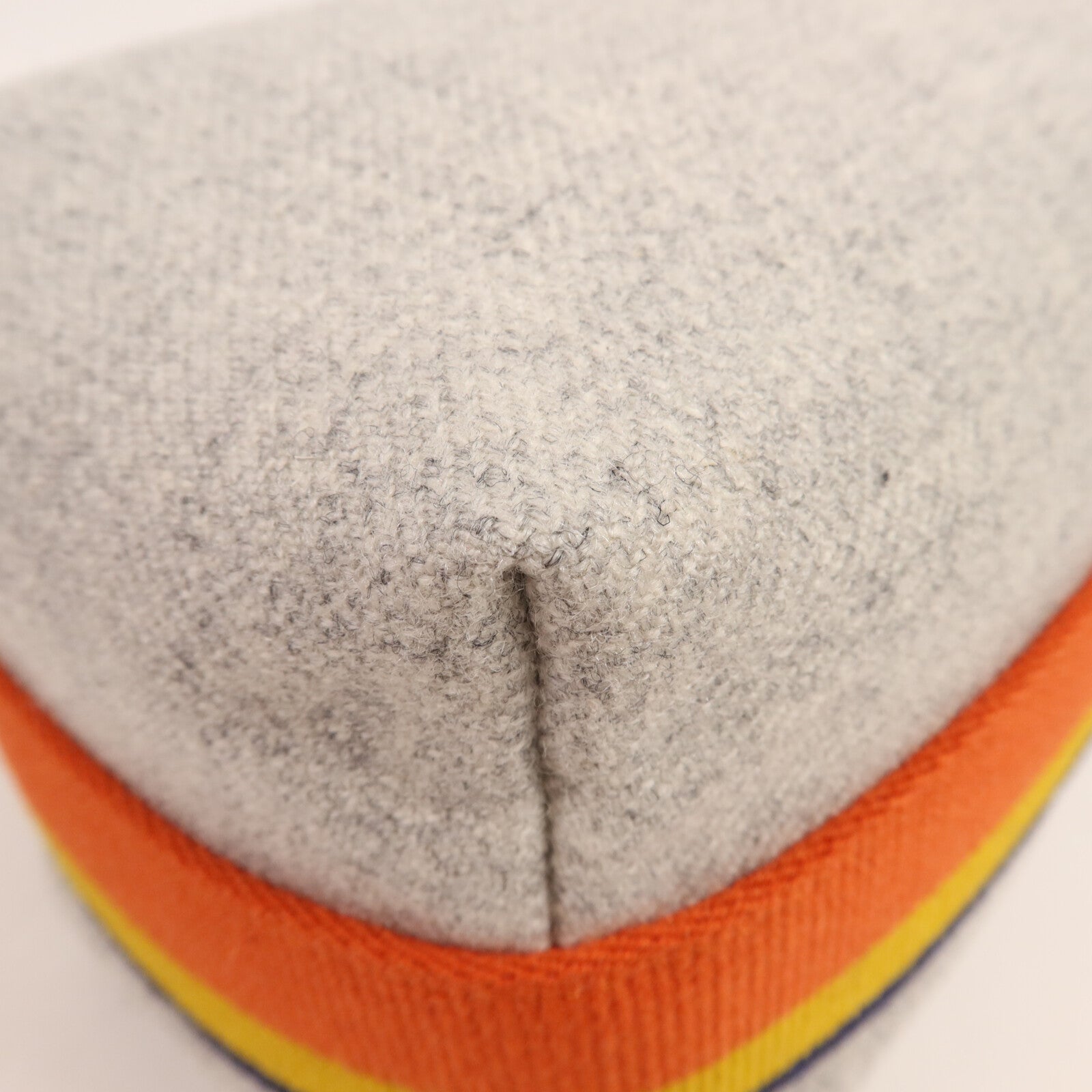 HERMES 羊毛Bride A Brac Case銀扣手挽袋