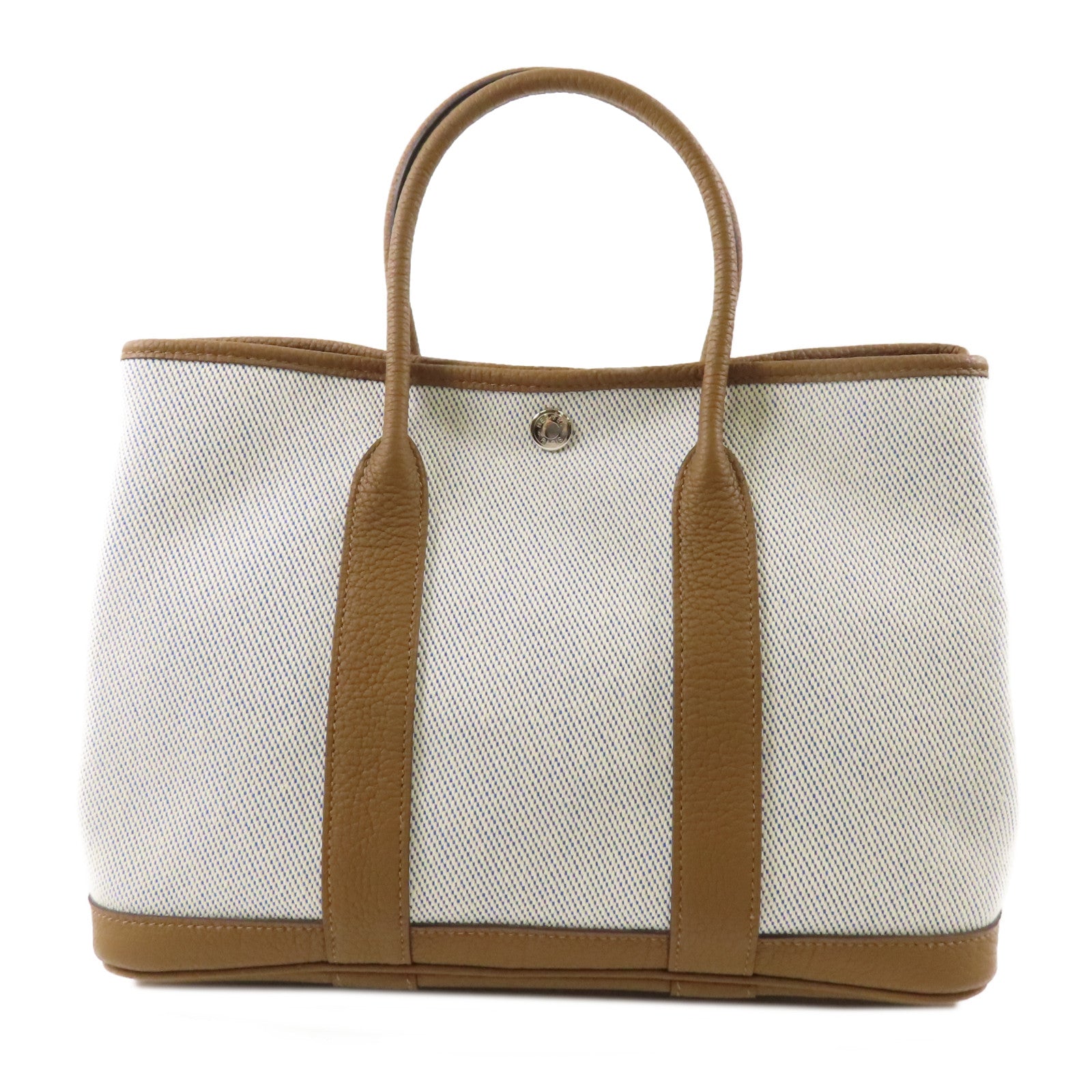 HERMES 帆布Garden Party TPM手挽袋Alezan
