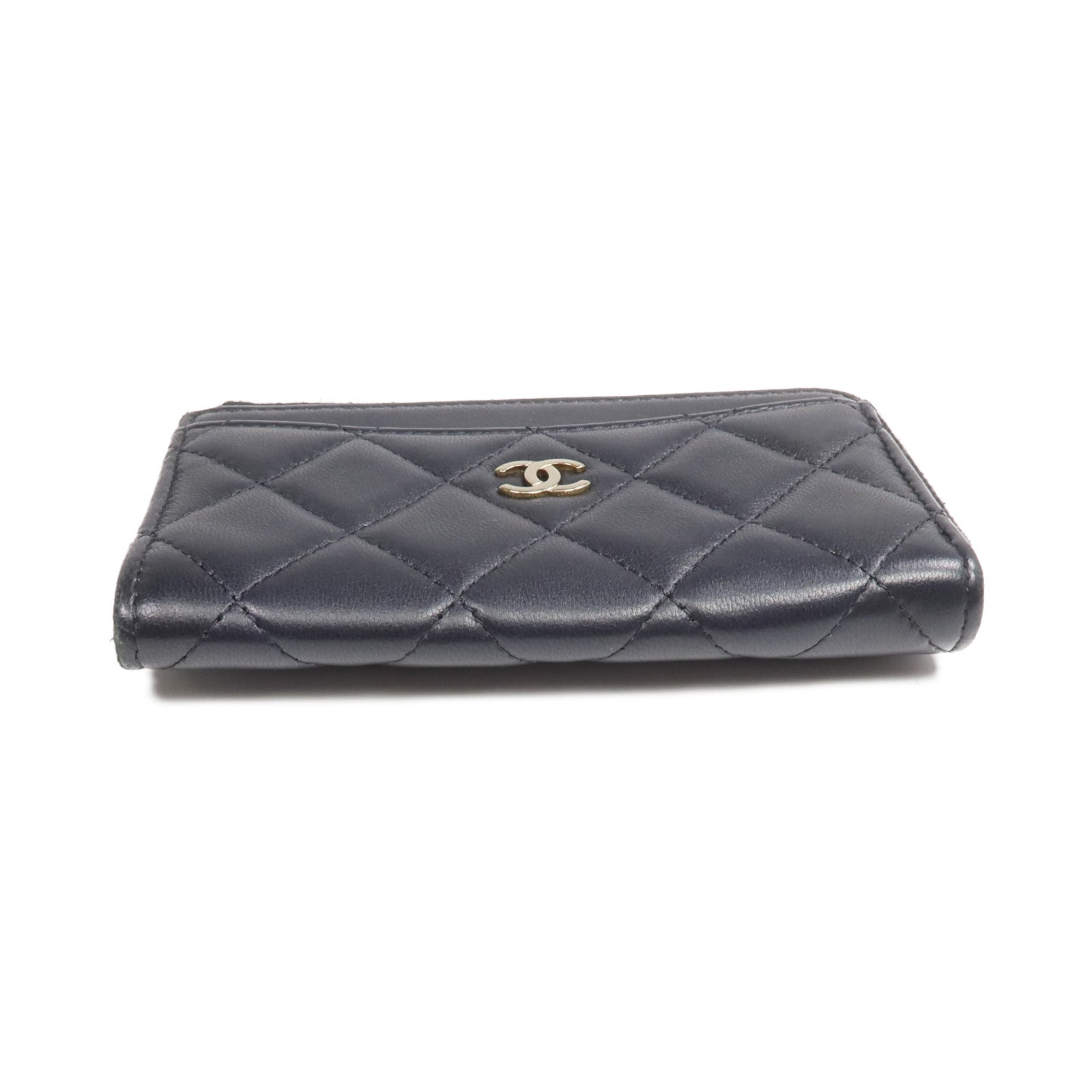 CHANEL 羊皮皮革Wallet金扣錢包