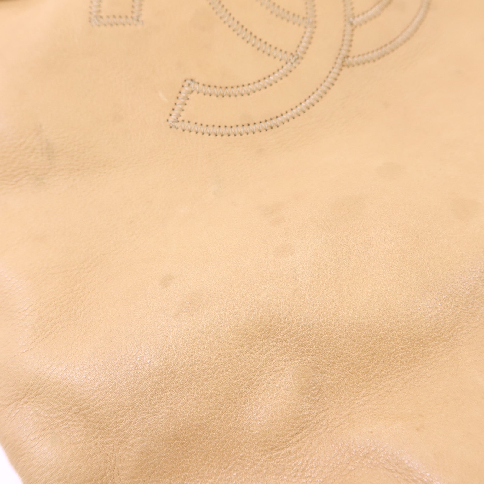 CHANEL 羊皮皮革Handbag金扣手挽袋