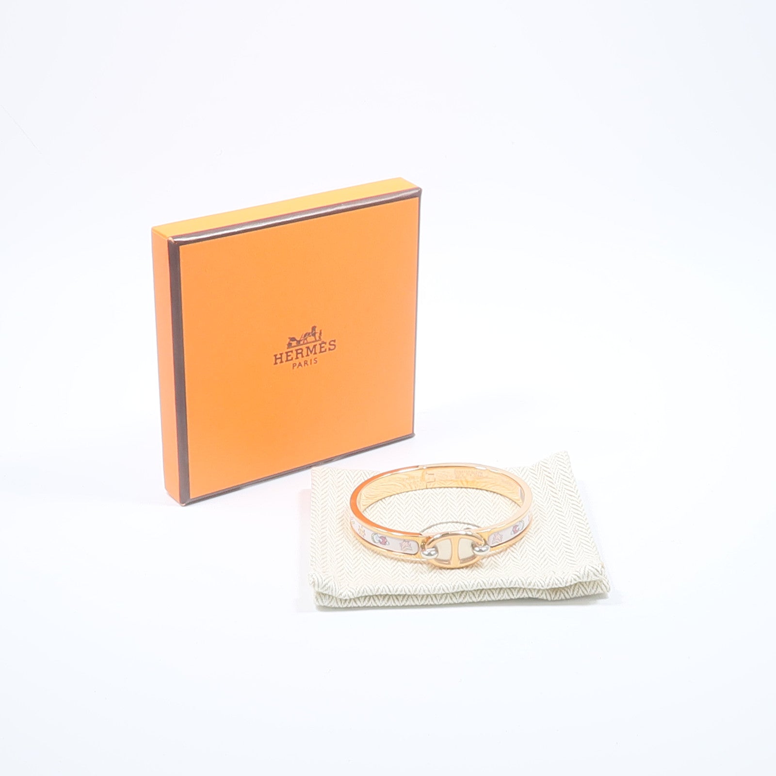 HERMES 金屬/琺瑯Mini Clic Chaine D'Ancre Bracelet手鏈