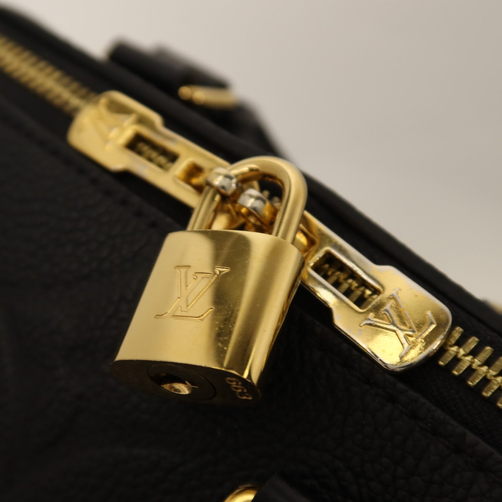 LOUIS VUITTON Monogram Empreinte Speedy Bandouliere 20金扣鏈帶手挽肩背兩用袋