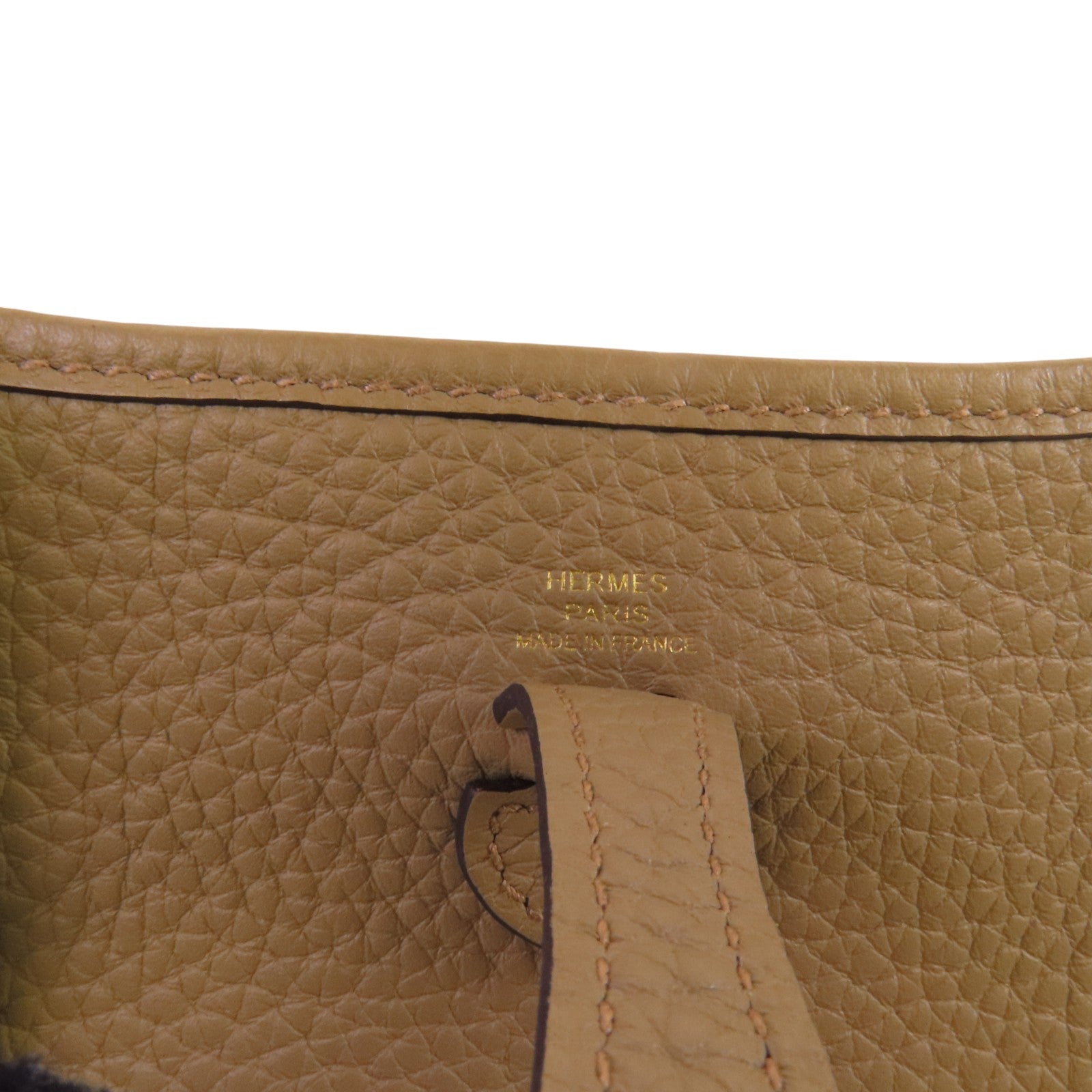 HERMES Clemence皮革Evelyne TPM金扣肩背袋
