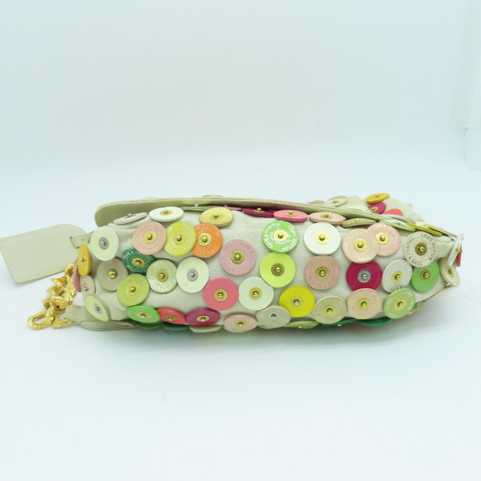 LOUIS VUITTON 帆布Polka Dot Fleurs肩背袋彩色