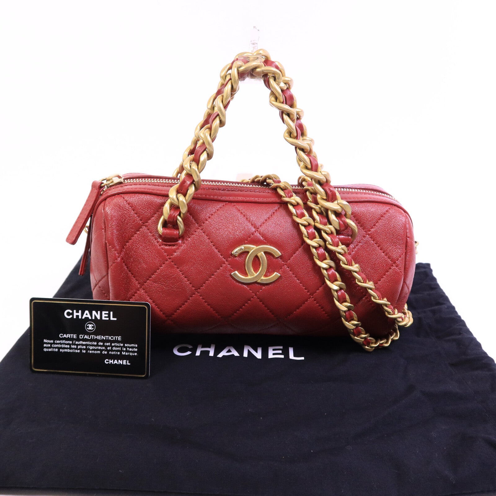 CHANEL 牛皮皮革2 Way Chain Shoulder Bag肩背袋