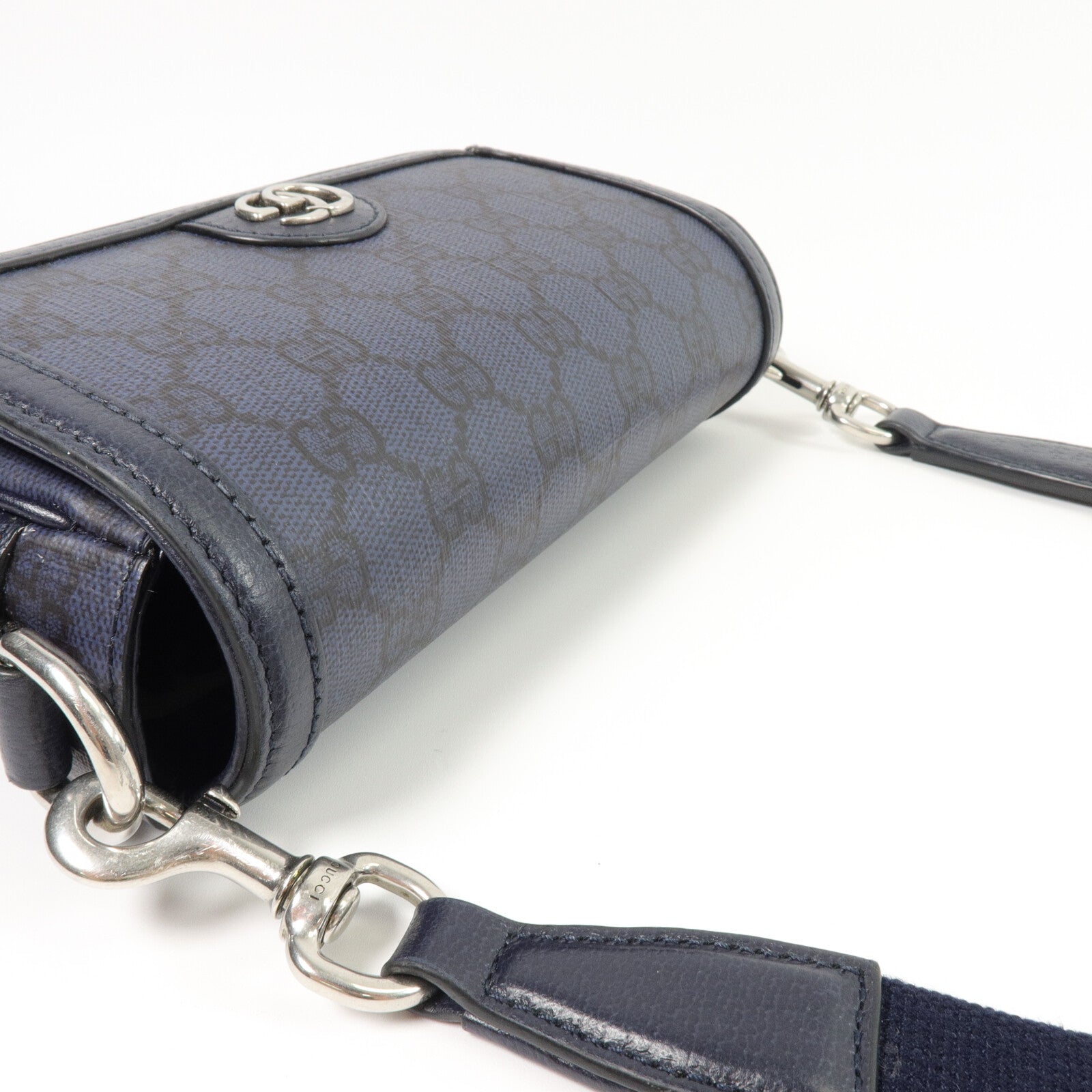 GUCCI 塗層帆布Ophidia Super Mini GG Supreme肩背袋