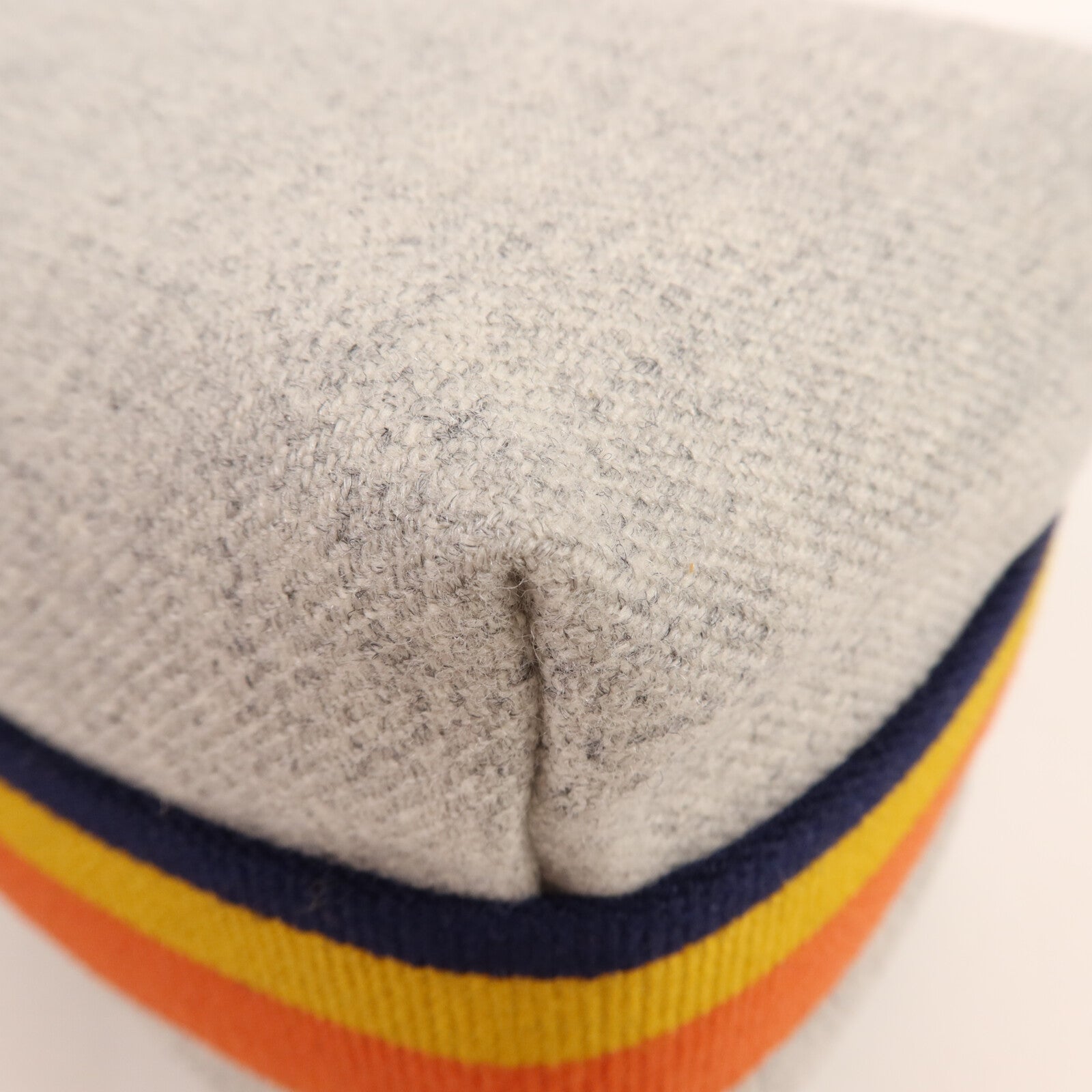 HERMES 羊毛Bride A Brac Case銀扣手挽袋