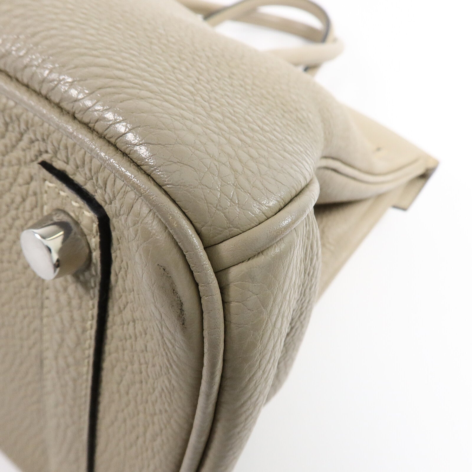 HERMES Togo皮革Birkin 30手挽袋Gris Tourterelle