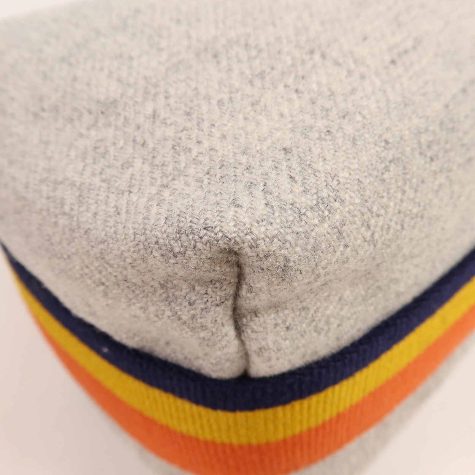 HERMES 羊毛Bride A Brac Case銀扣手挽袋