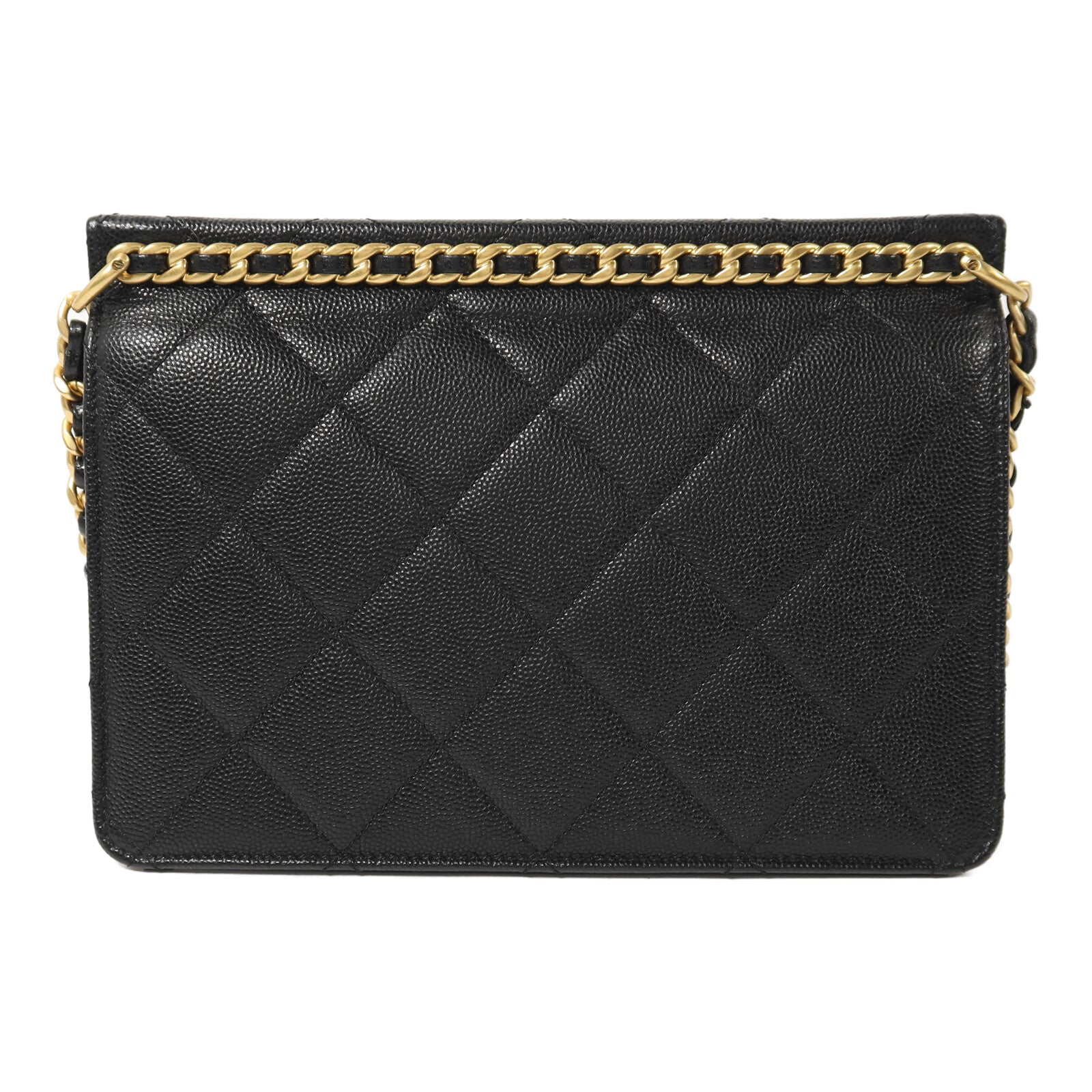 CHANEL 牛皮皮革Small Flap Bag金扣鏈帶肩背袋