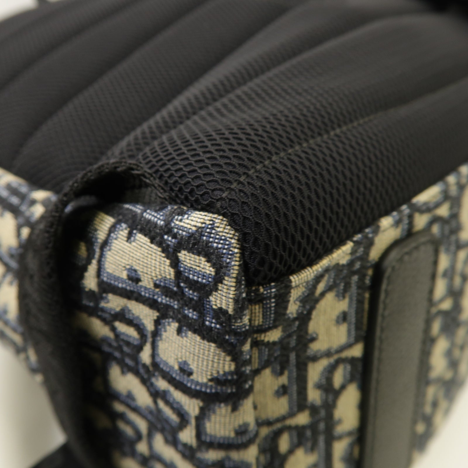Dior 帆布Rider Backpack銀扣背包藍色