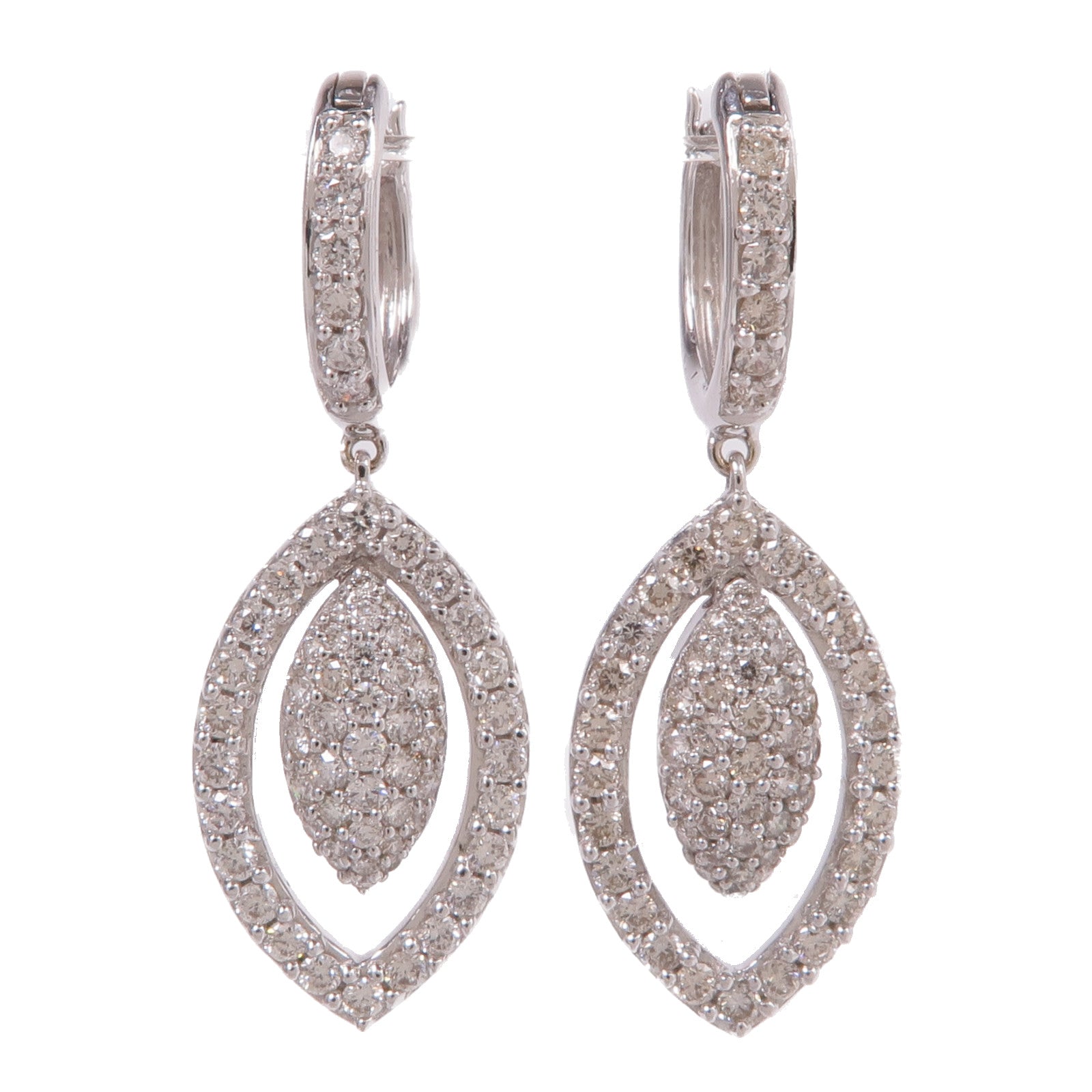 JEWELRY 18K白金Diamond Earrings鑽石耳環