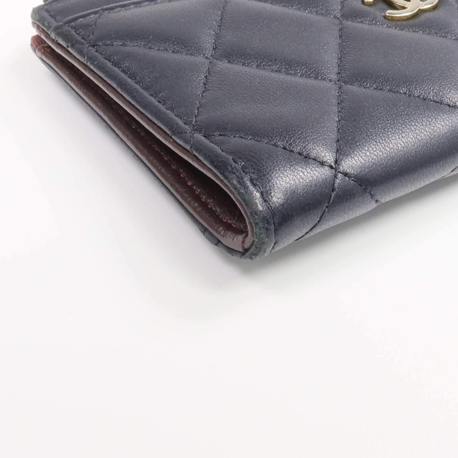 CHANEL 羊皮皮革Wallet金扣錢包