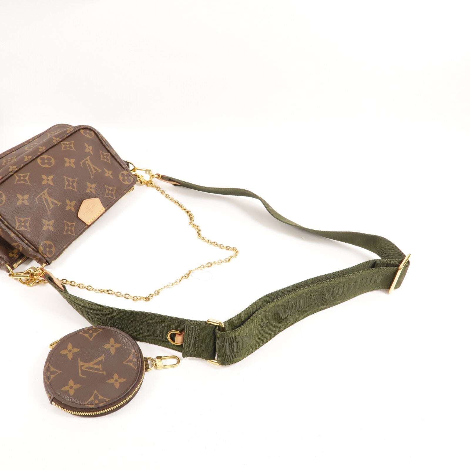 LOUIS VUITTON Monogram Multi Pochette Accessoires金扣肩背袋